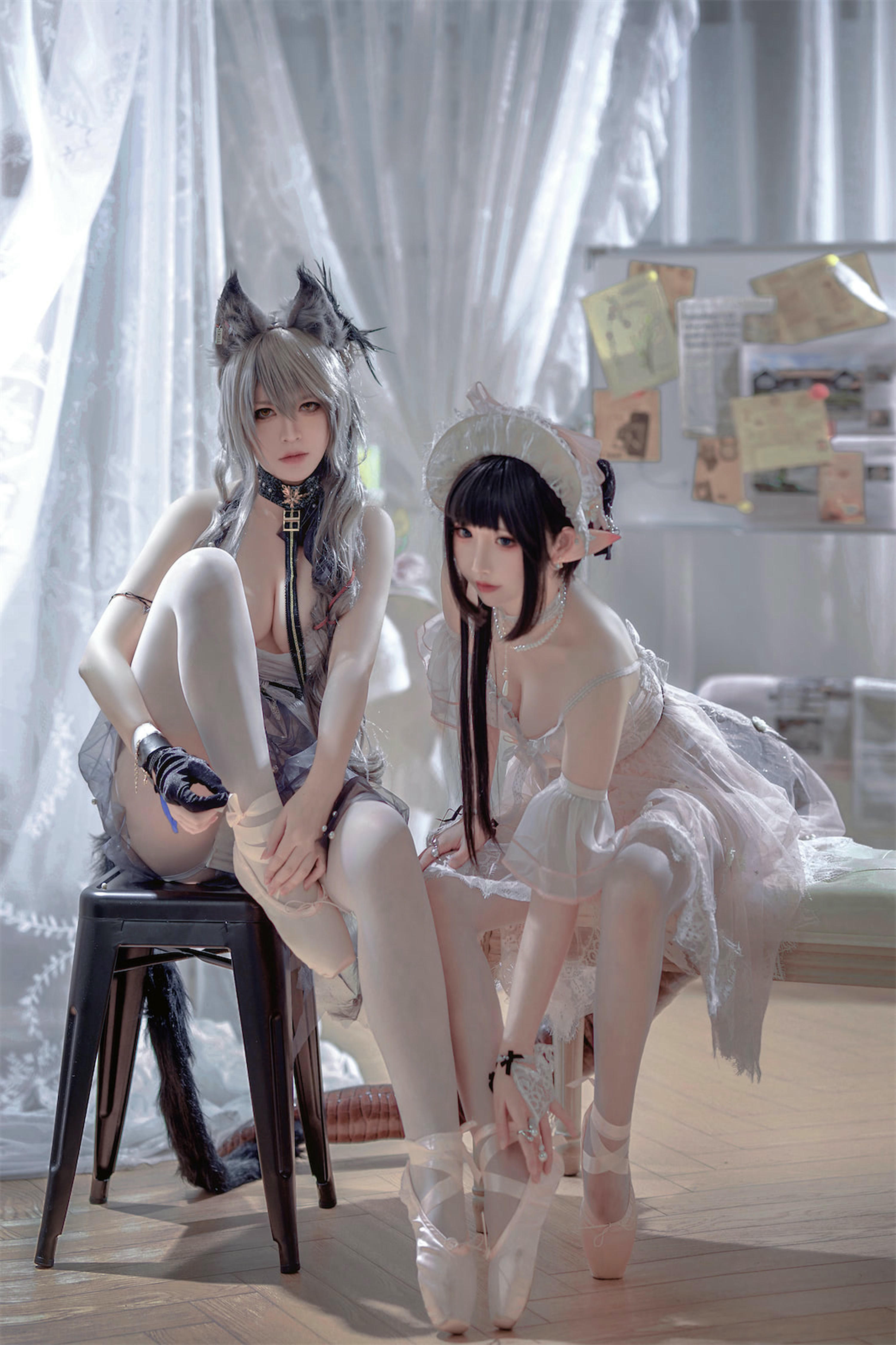 面饼仙儿 NO.119 &半半子 Arknights 黑x森蚺バレエ[56P-483MB]_第1集