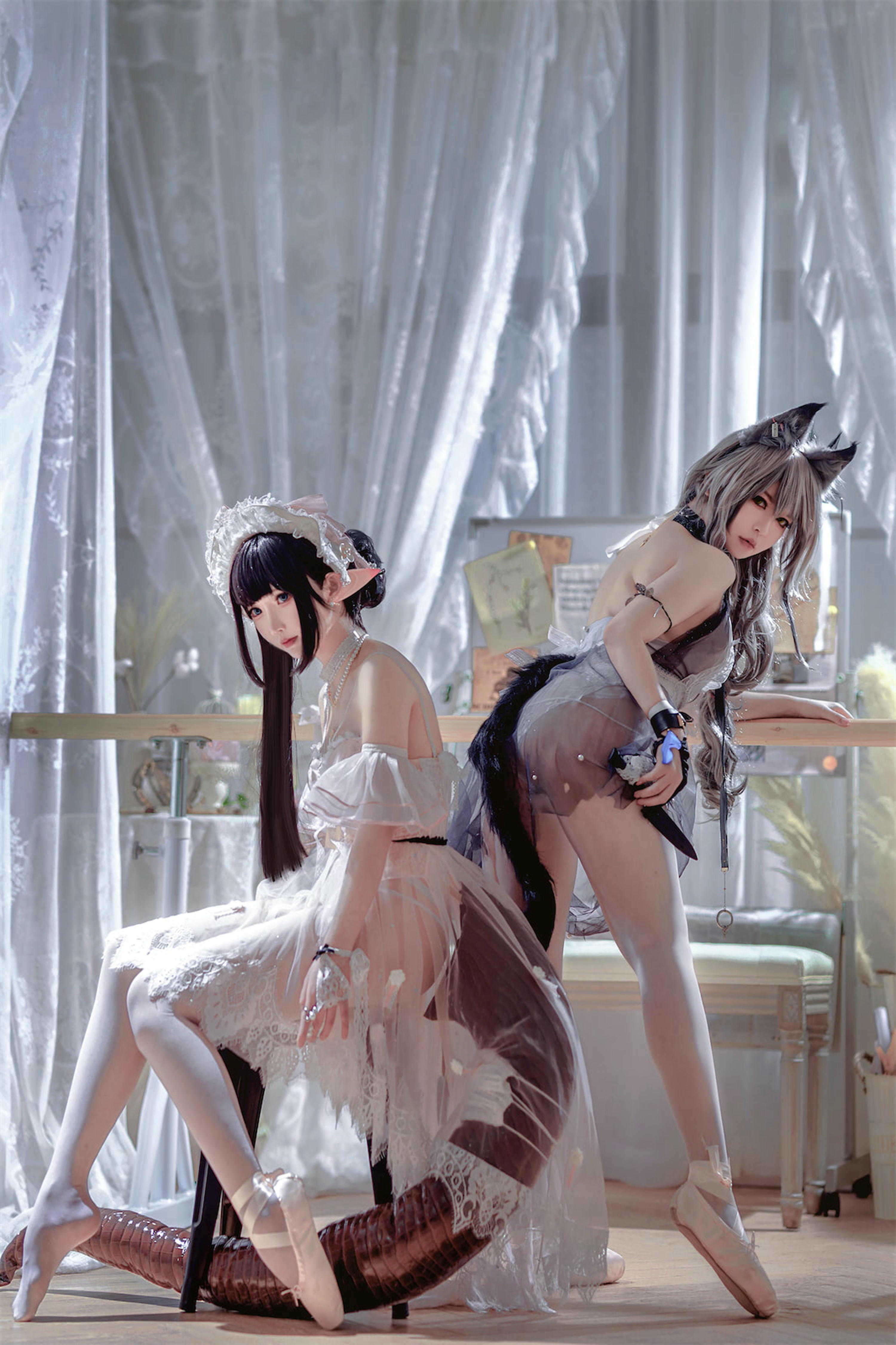 面饼仙儿 NO.119 &半半子 Arknights 黑x森蚺バレエ[56P-483MB]_第2集