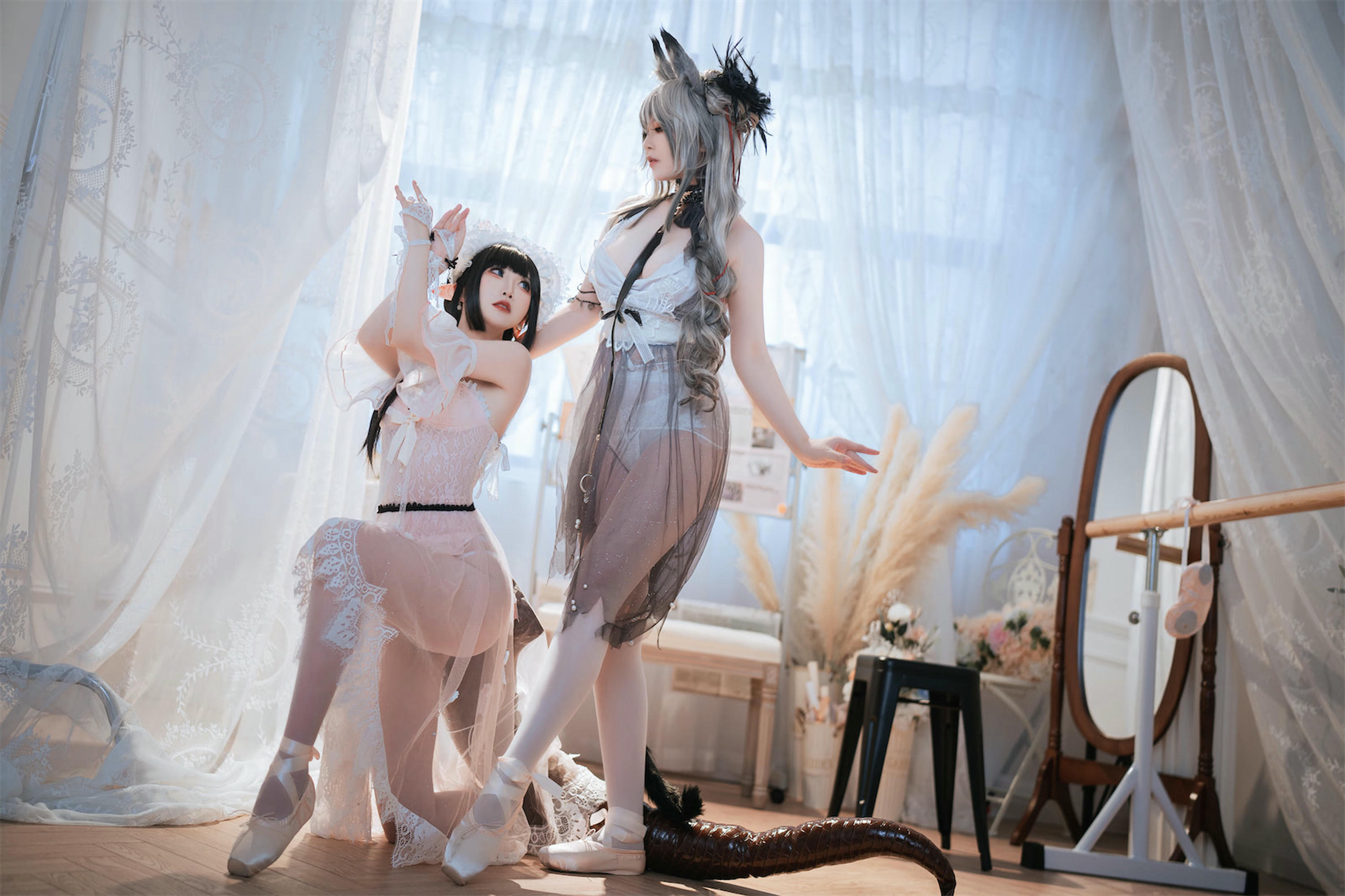 面饼仙儿 NO.119 &半半子 Arknights 黑x森蚺バレエ[56P-483MB]_第2集