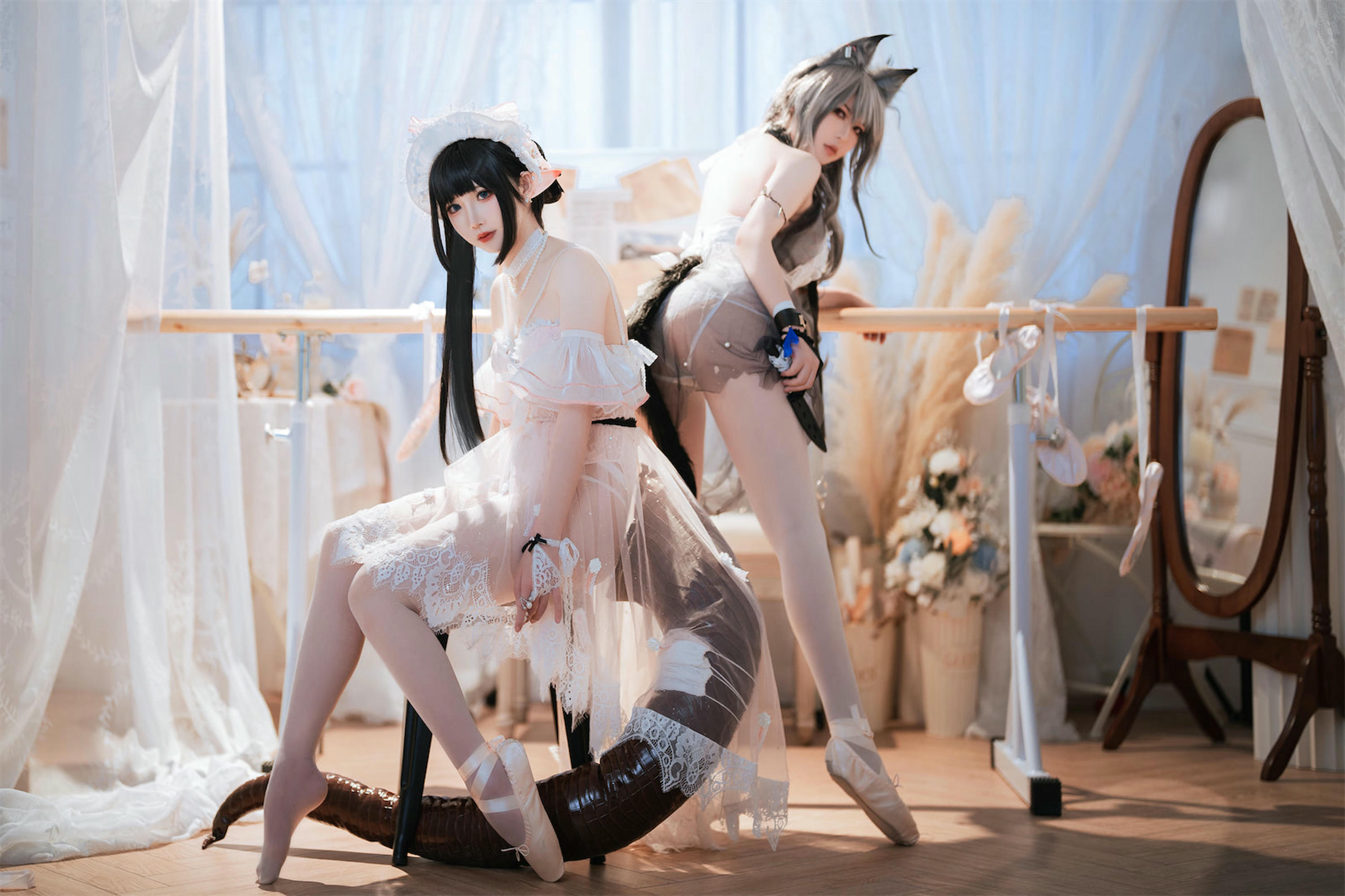 面饼仙儿 NO.119 &半半子 Arknights 黑x森蚺バレエ[56P-483MB]_第2集