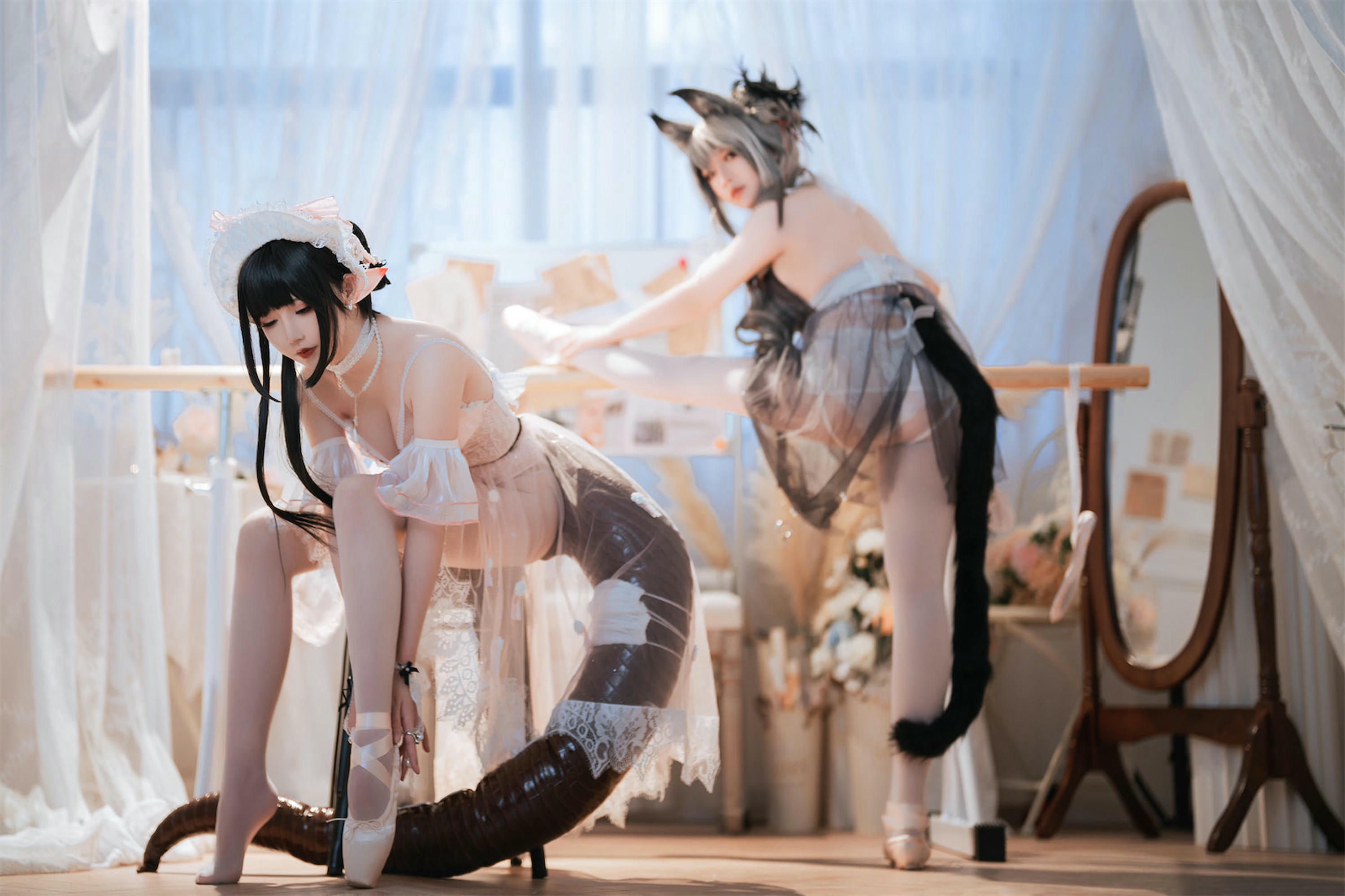 面饼仙儿 NO.119 &半半子 Arknights 黑x森蚺バレエ[56P-483MB]_第2集