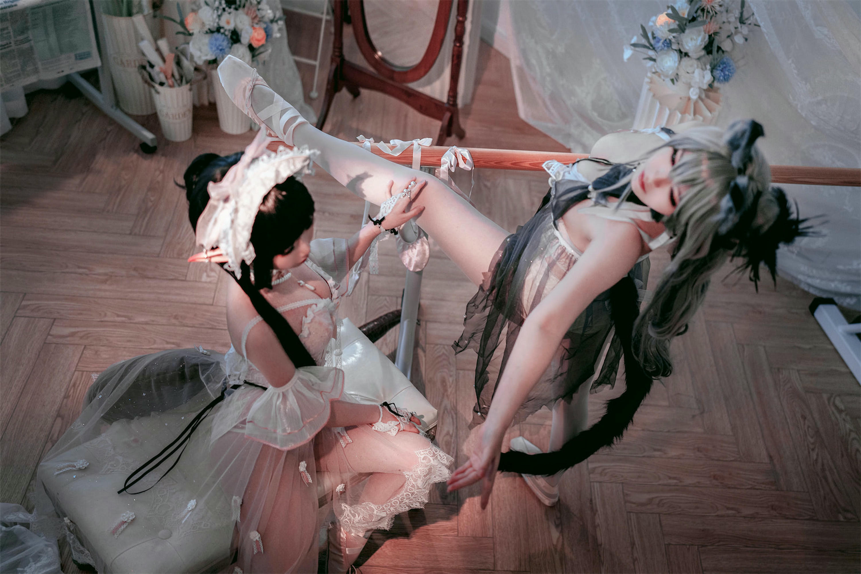 面饼仙儿 NO.119 &半半子 Arknights 黑x森蚺バレエ[56P-483MB]_第1集