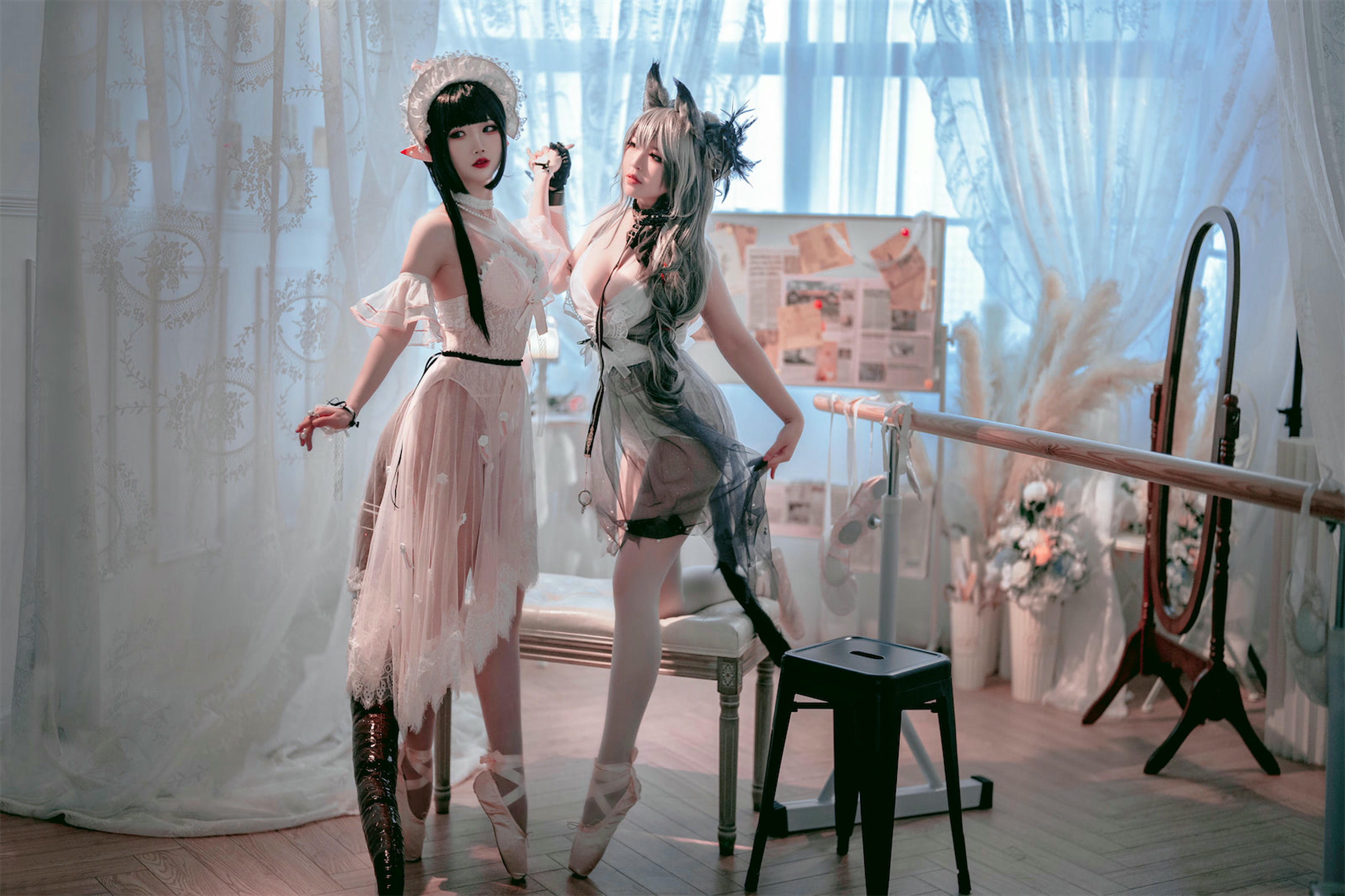 面饼仙儿 NO.119 &半半子 Arknights 黑x森蚺バレエ[56P-483MB]_第3集