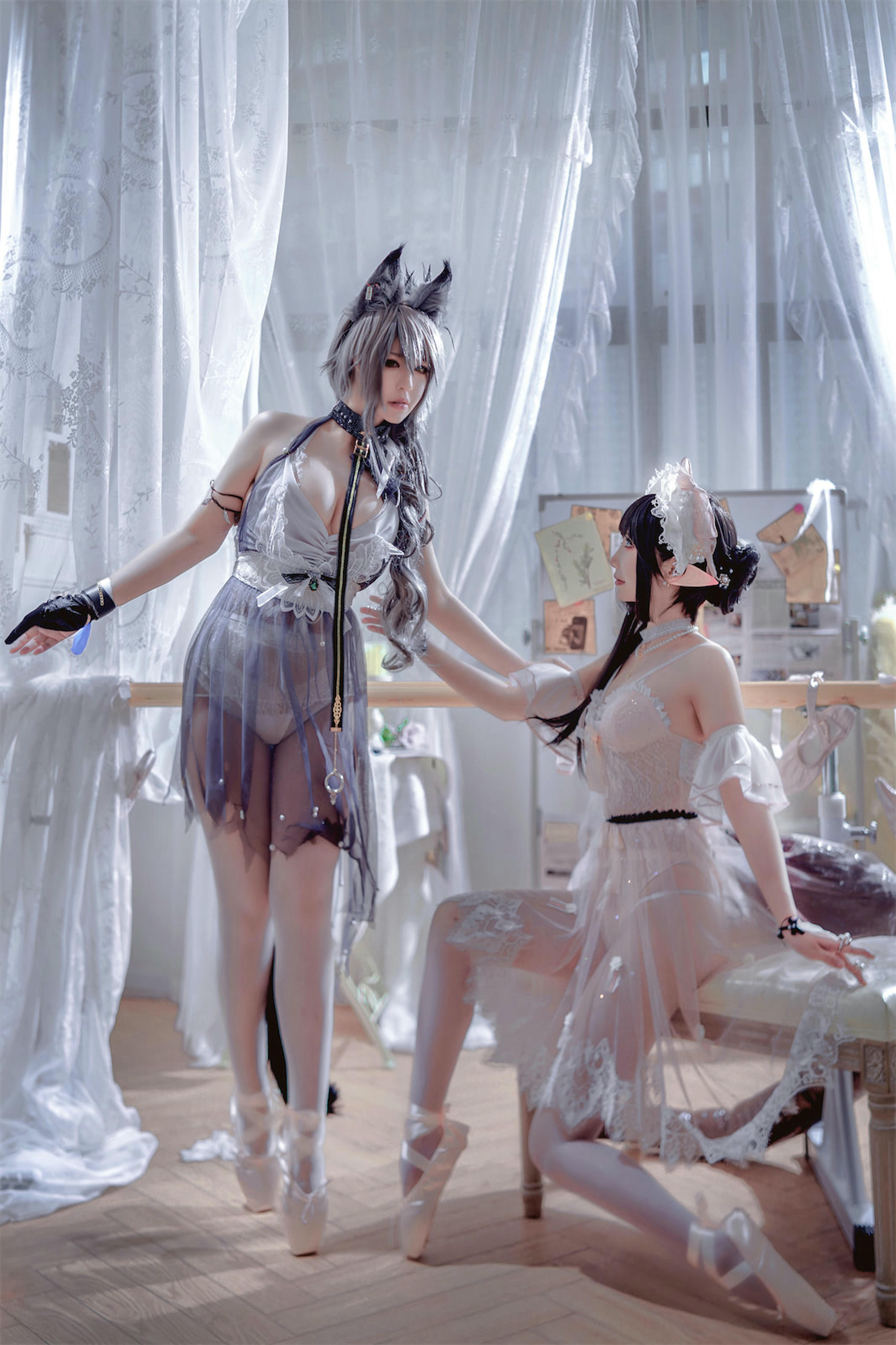 面饼仙儿 NO.119 &半半子 Arknights 黑x森蚺バレエ[56P-483MB]_第1集