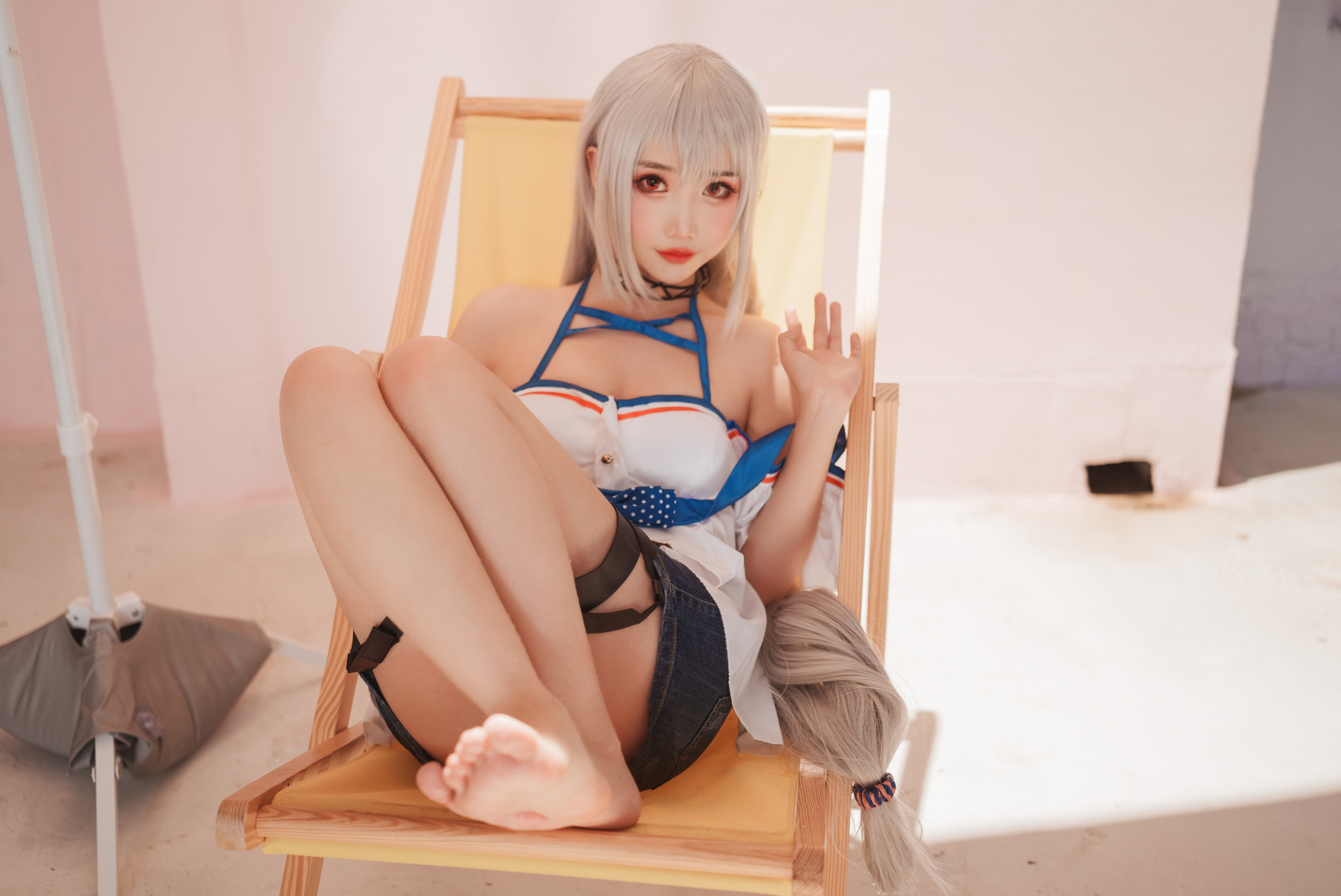 面饼仙儿 NO.128 斯卡蒂泳装 [18P／190MB]_第1集