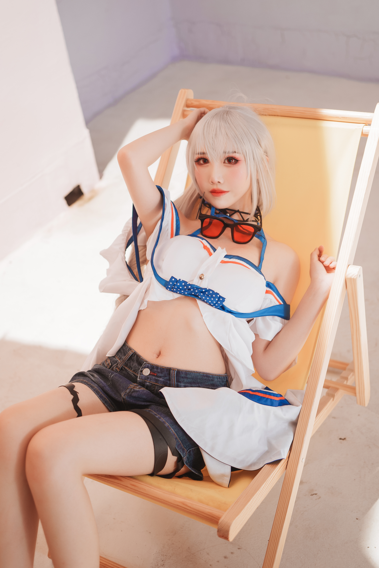 面饼仙儿 NO.128 斯卡蒂泳装 [18P／190MB]_第1集