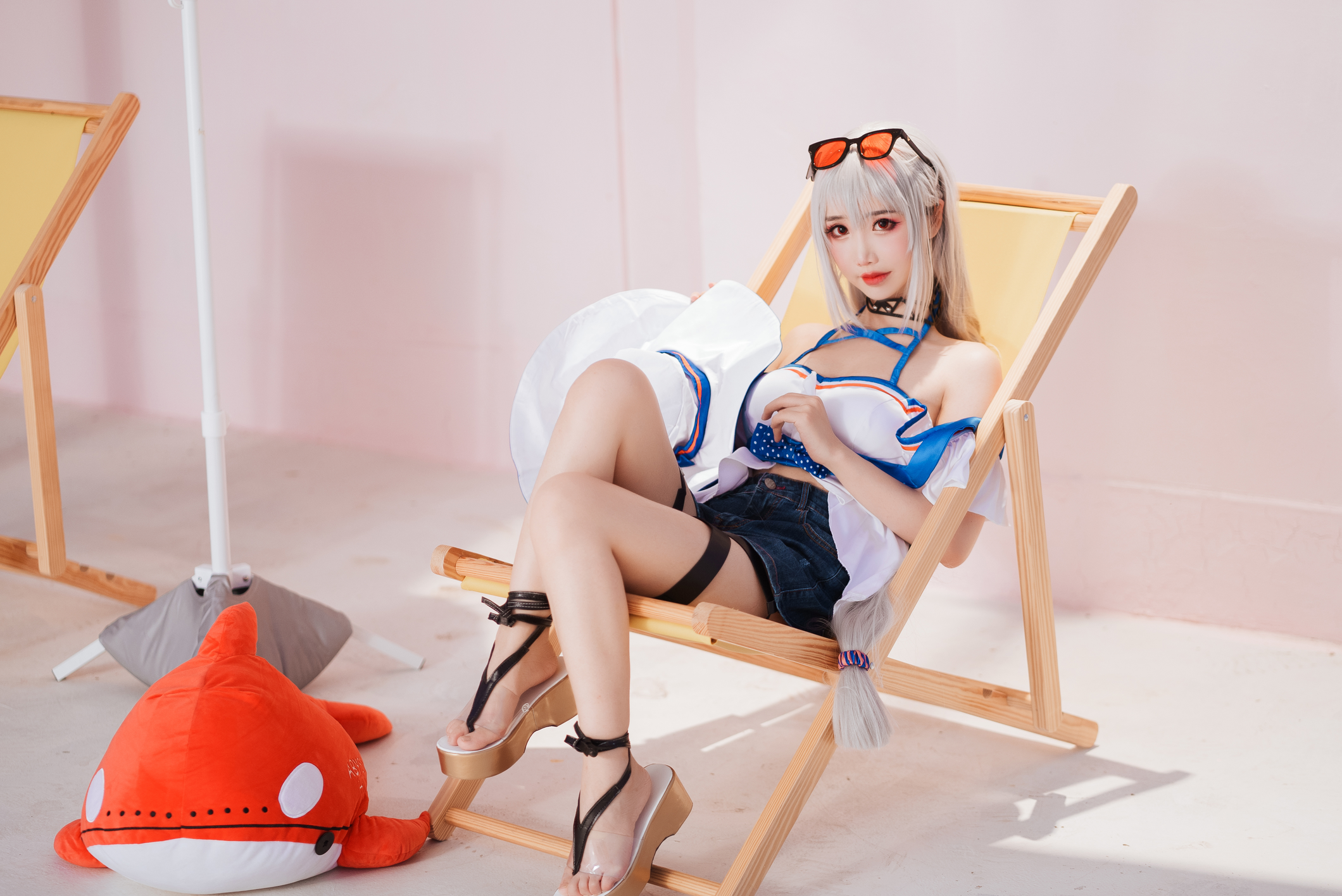 面饼仙儿 NO.128 斯卡蒂泳装 [18P／190MB]_第1集