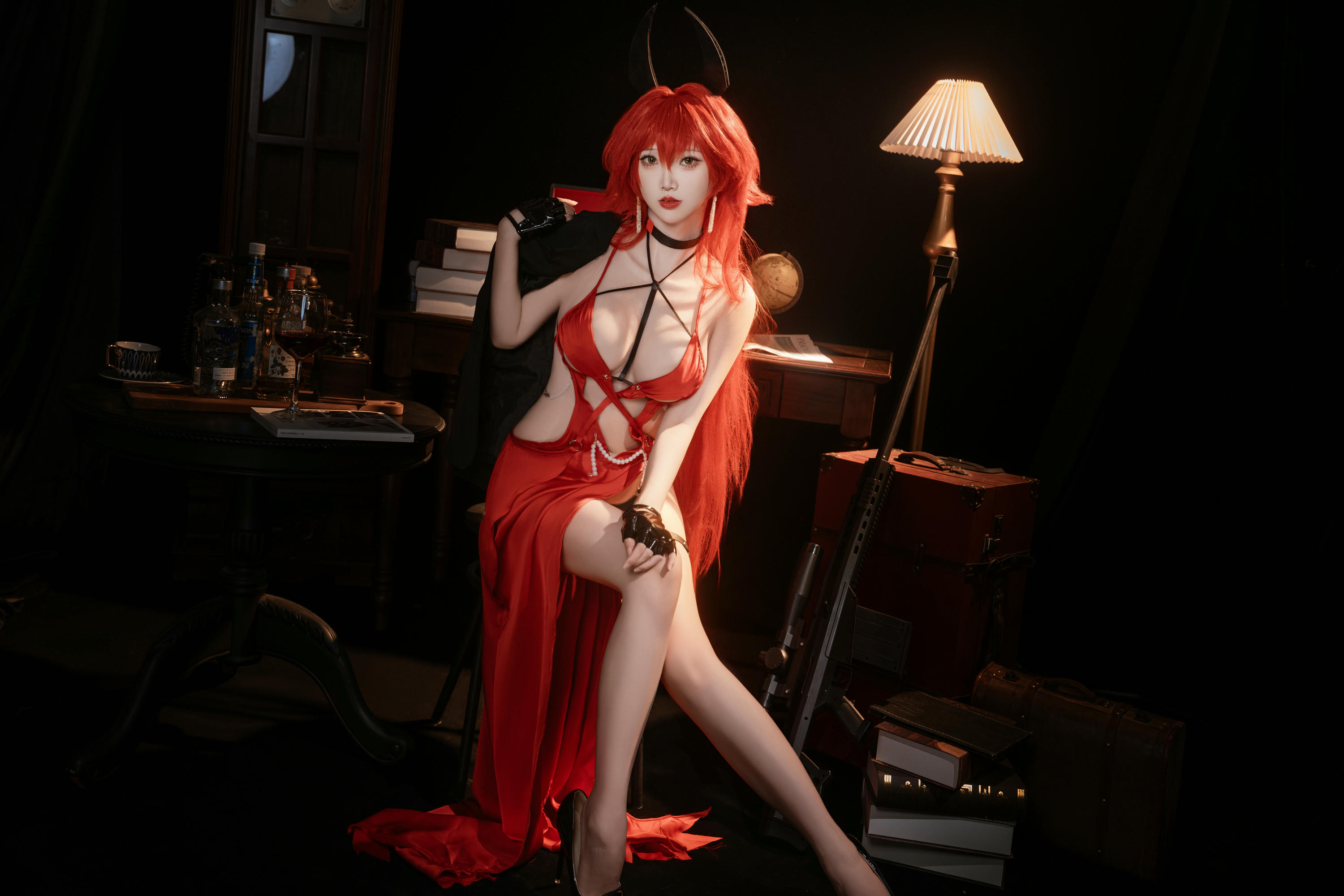 面饼仙儿 NO.140 Nikke-小红帽礼服 [24P 245MB]_第1集