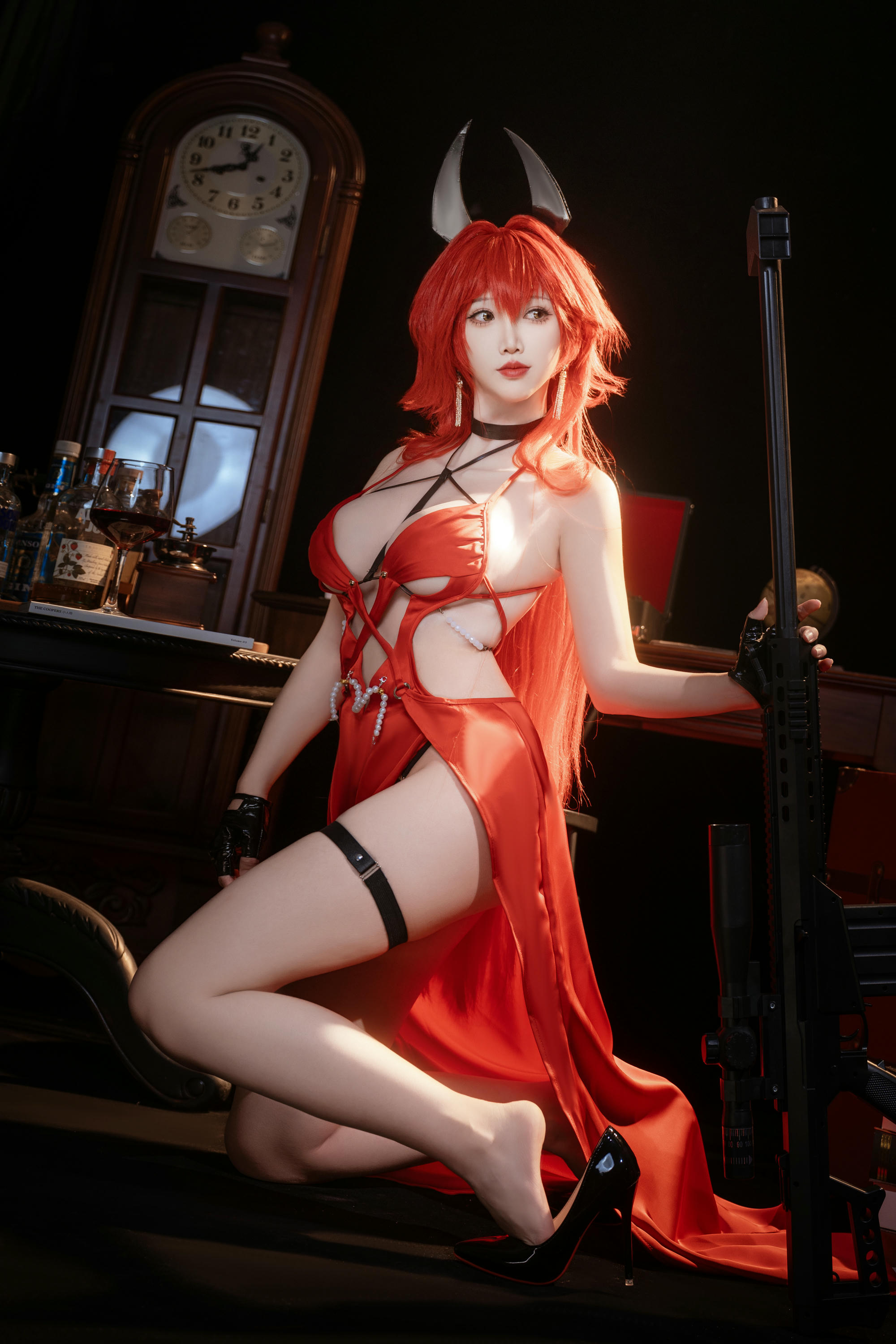 面饼仙儿 NO.140 Nikke-小红帽礼服 [24P 245MB]_第1集