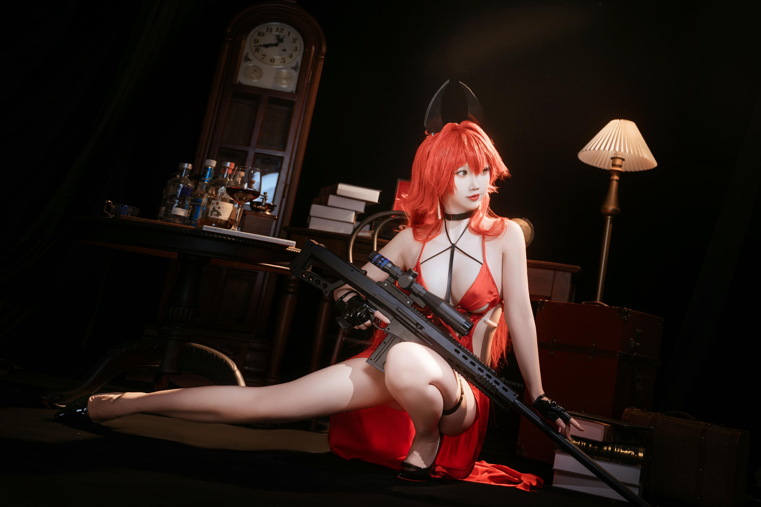 面饼仙儿 NO.140 Nikke-小红帽礼服 [24P 245MB]_第1集