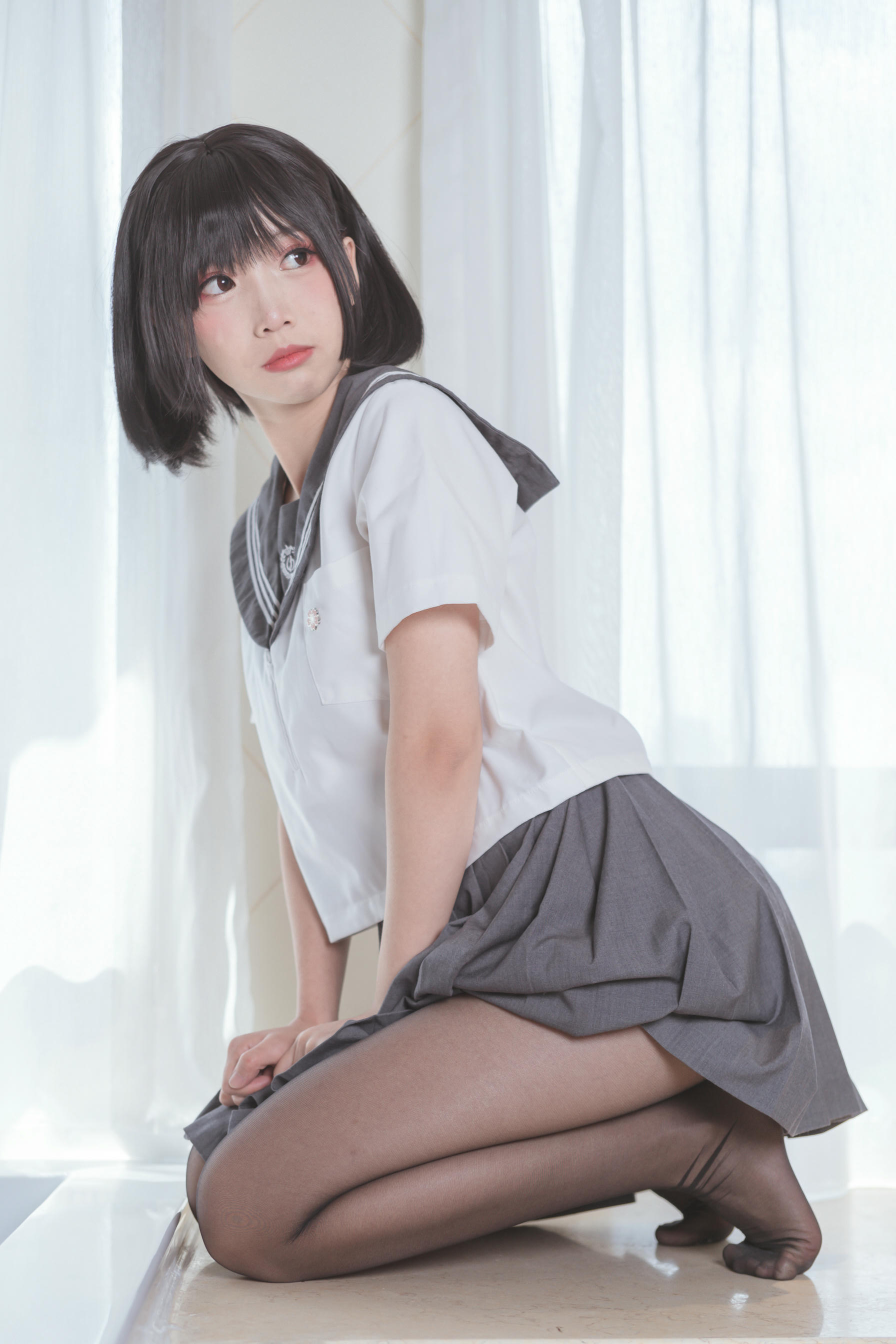 Coser面饼仙儿 NO.016 脑内少女 黑丝JK [25P-241MB]_第1集