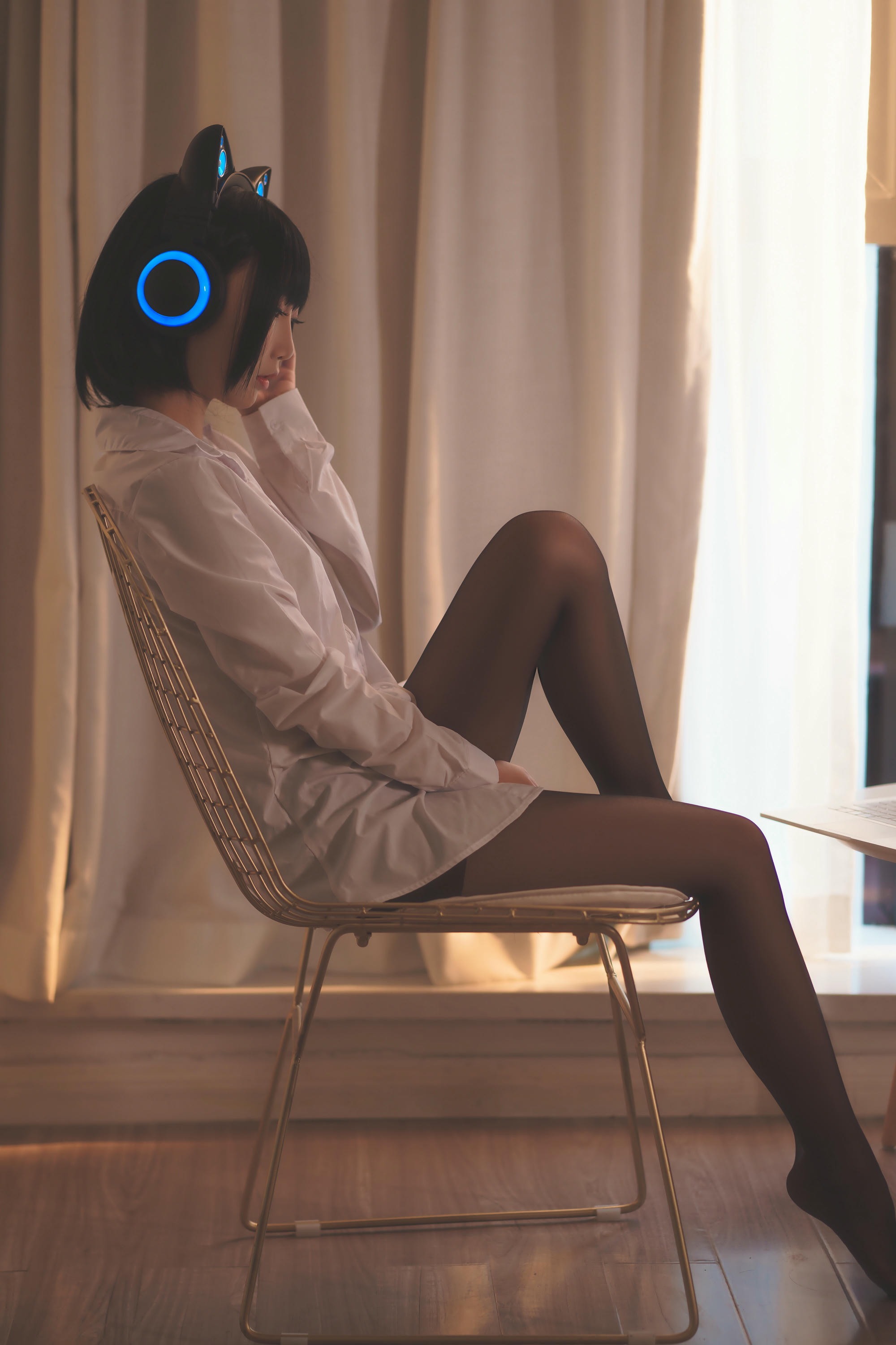 Coser面饼仙儿 NO.036 猫耳耳机 [17P-107MB]_第1集