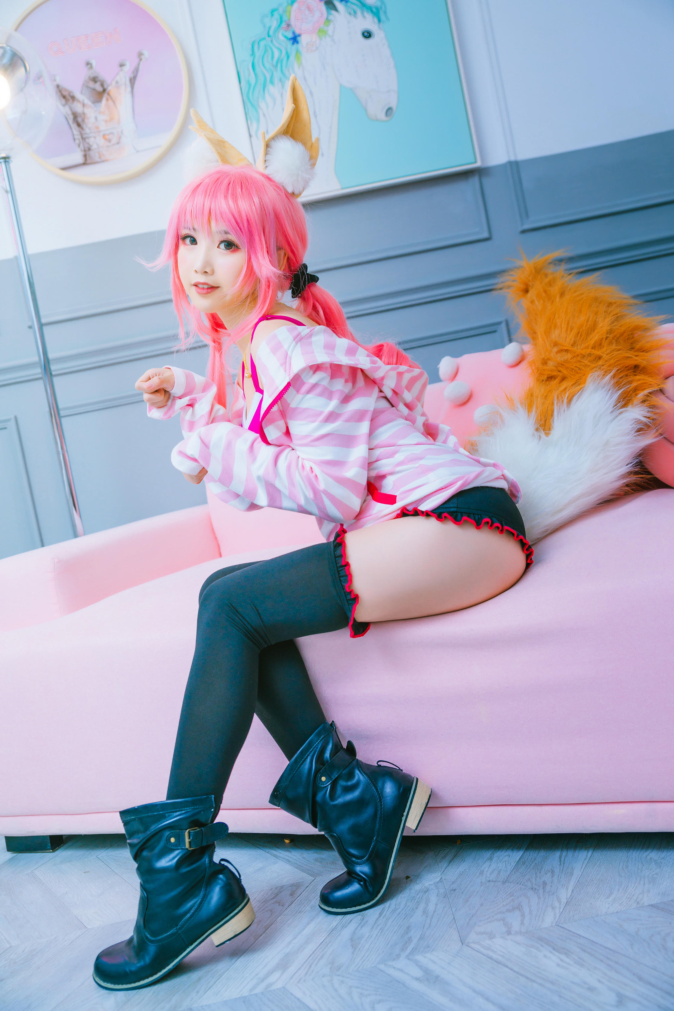 Coser面饼仙儿 NO.037 玉藻前日常 [16P-236MB]_第1集