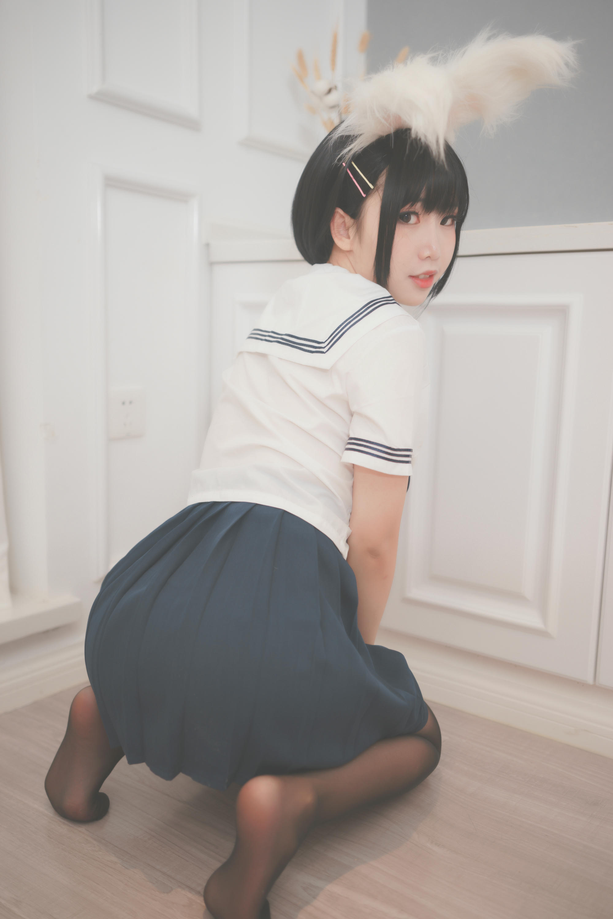 Coser面饼仙儿 NO.053 面饼兔耳jk [17P-170MB]_第1集