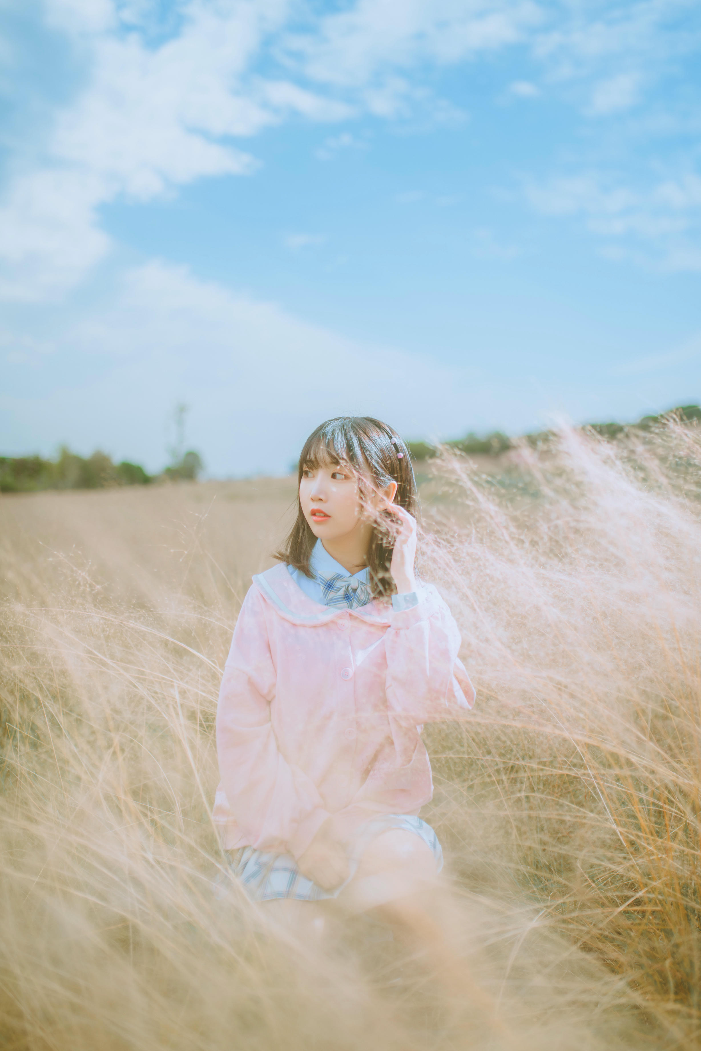 Coser面饼仙儿 NO.068 粉黛草JK [19P-385MB]_第1集