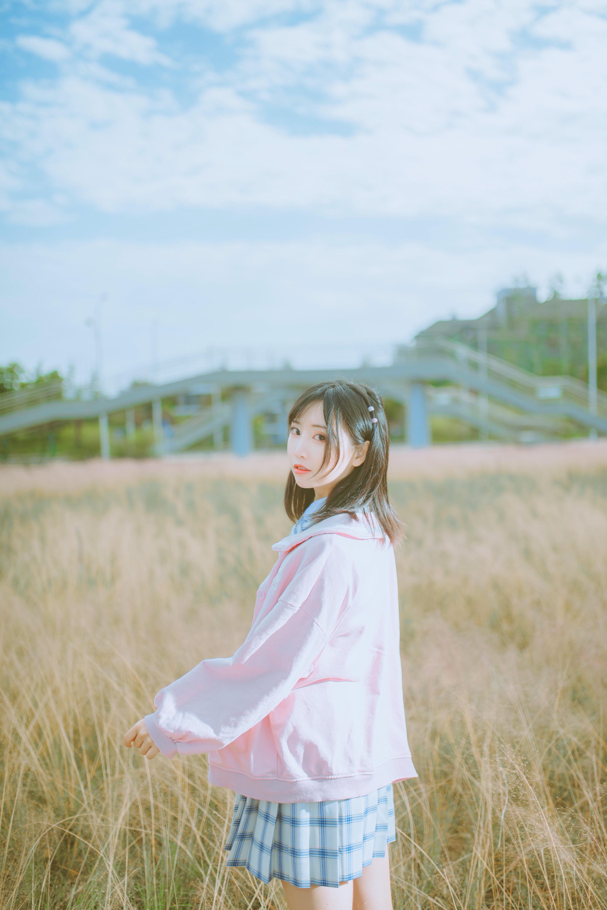 Coser面饼仙儿 NO.068 粉黛草JK [19P-385MB]_第1集