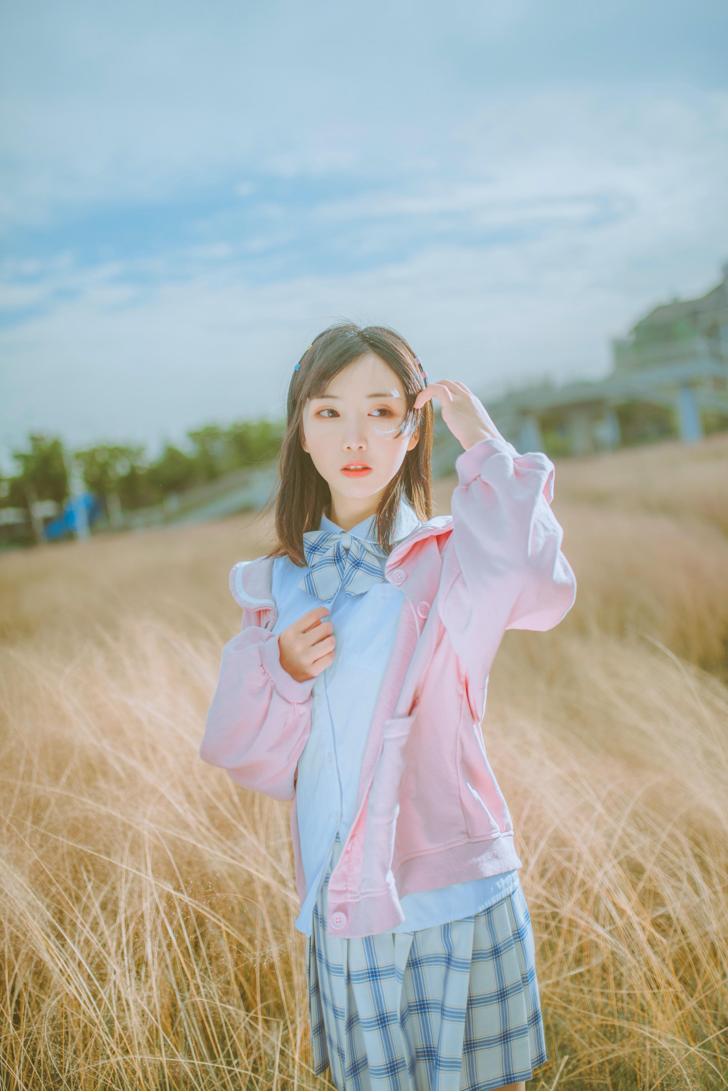 Coser面饼仙儿 NO.068 粉黛草JK [19P-385MB]_第1集