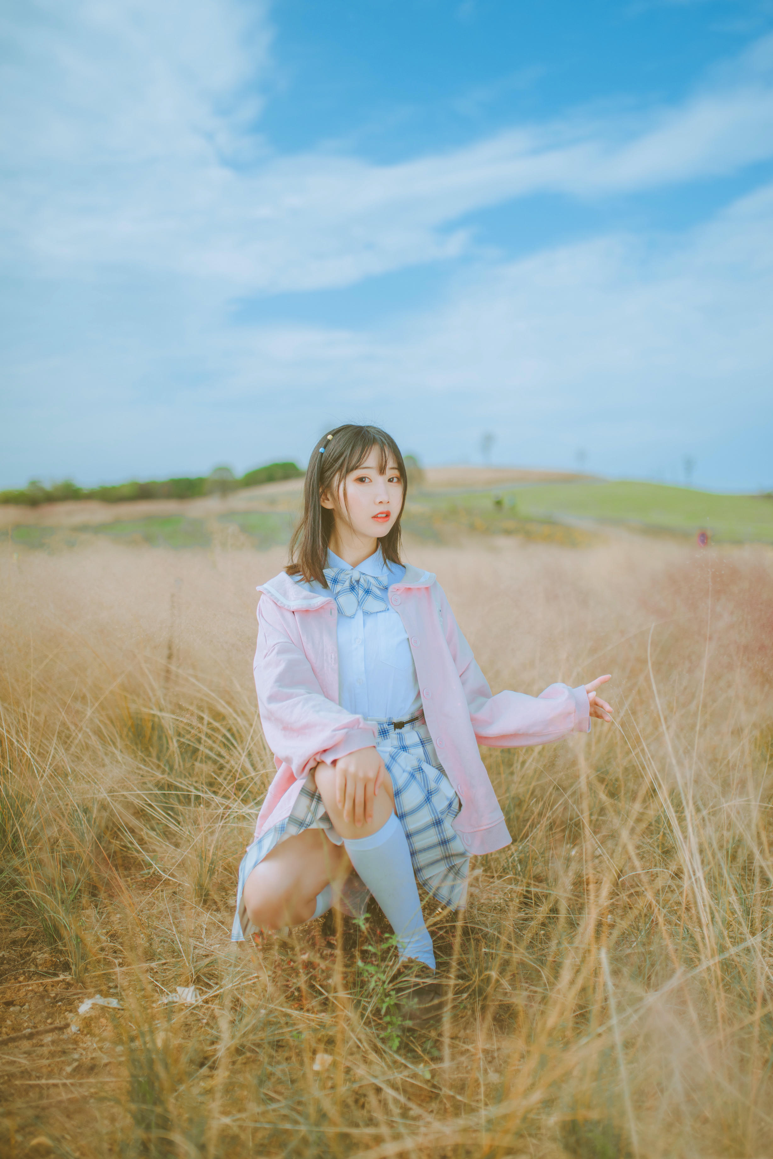 Coser面饼仙儿 NO.068 粉黛草JK [19P-385MB]_第1集