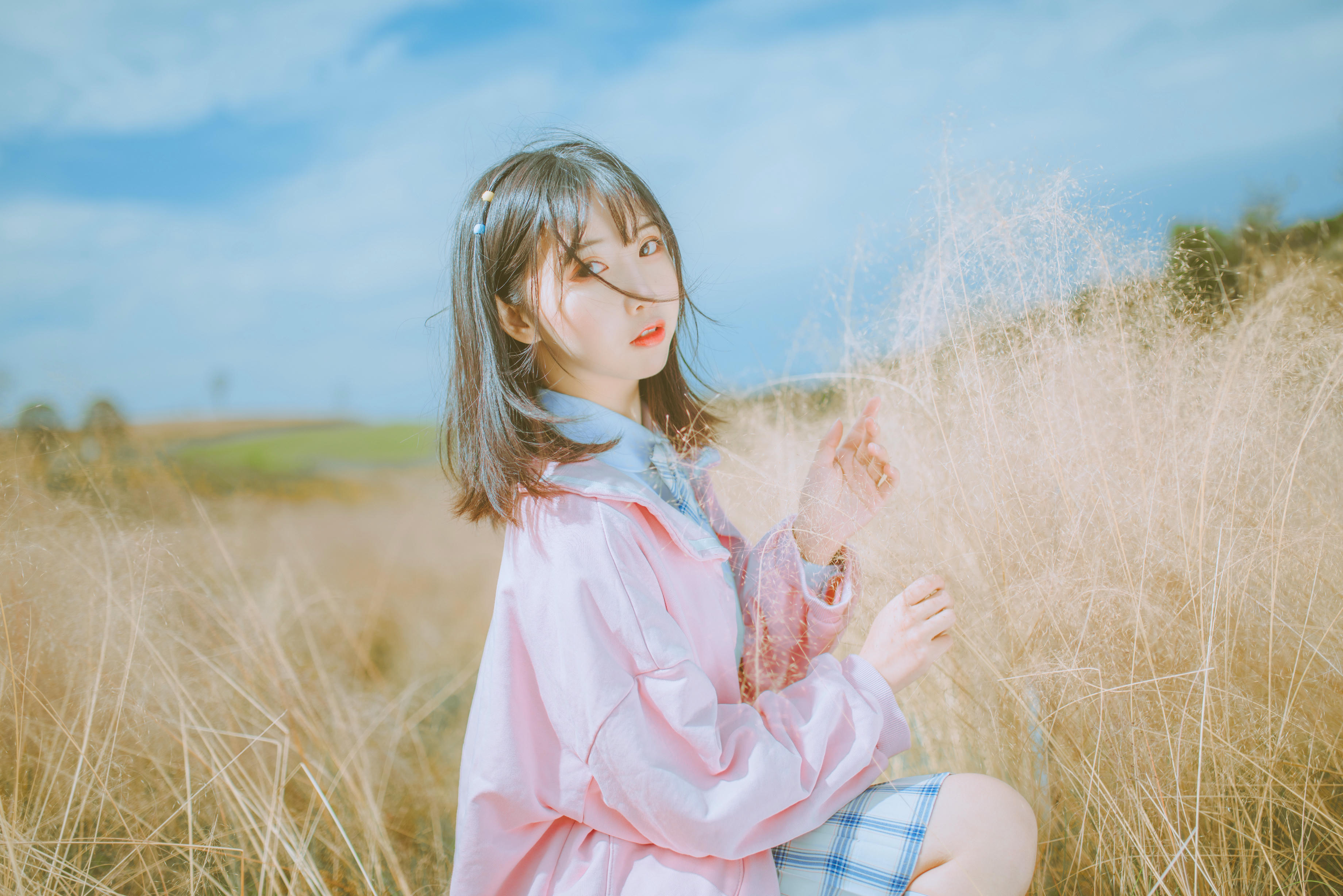 Coser面饼仙儿 NO.068 粉黛草JK [19P-385MB]_第1集