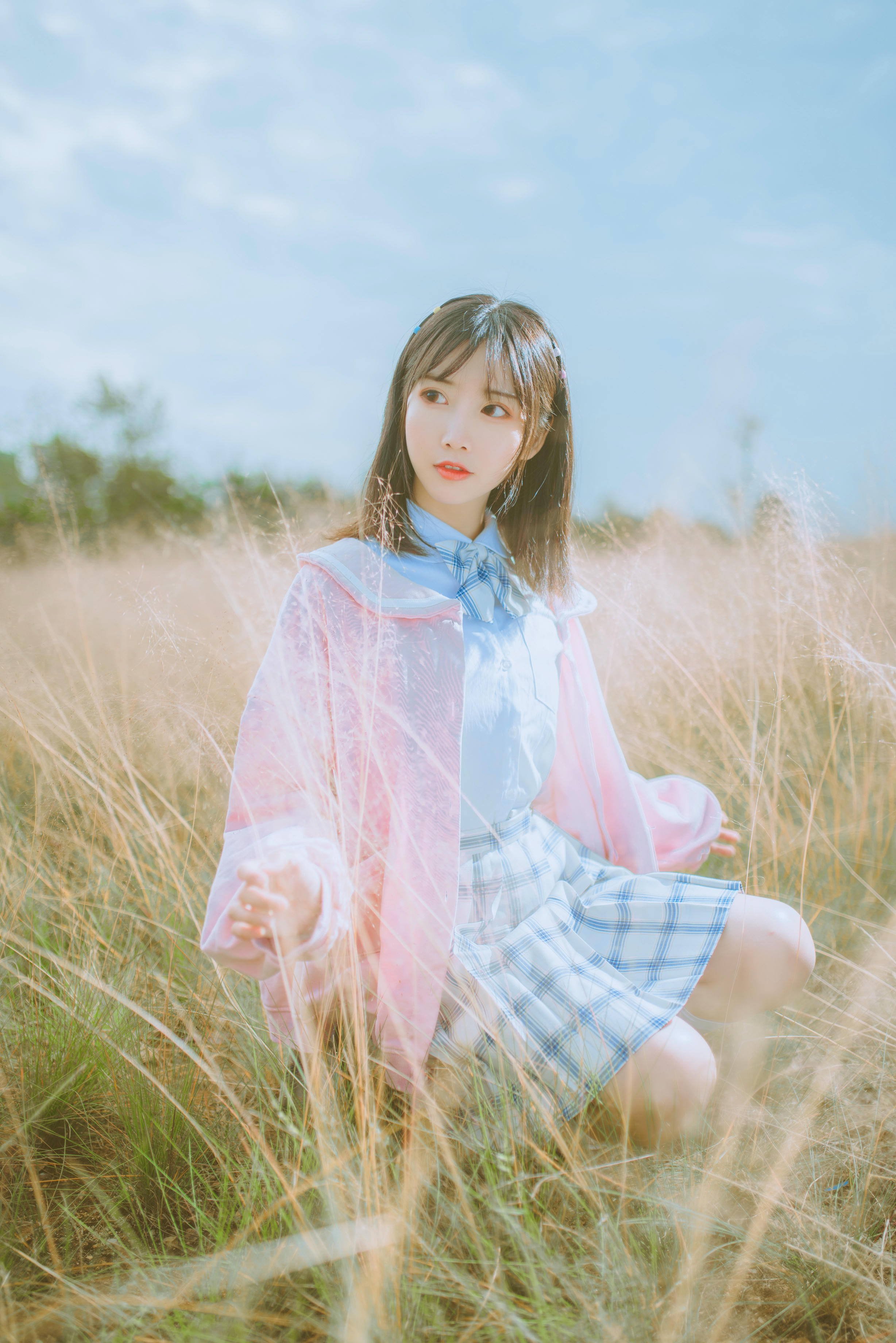 Coser面饼仙儿 NO.068 粉黛草JK [19P-385MB]_第1集