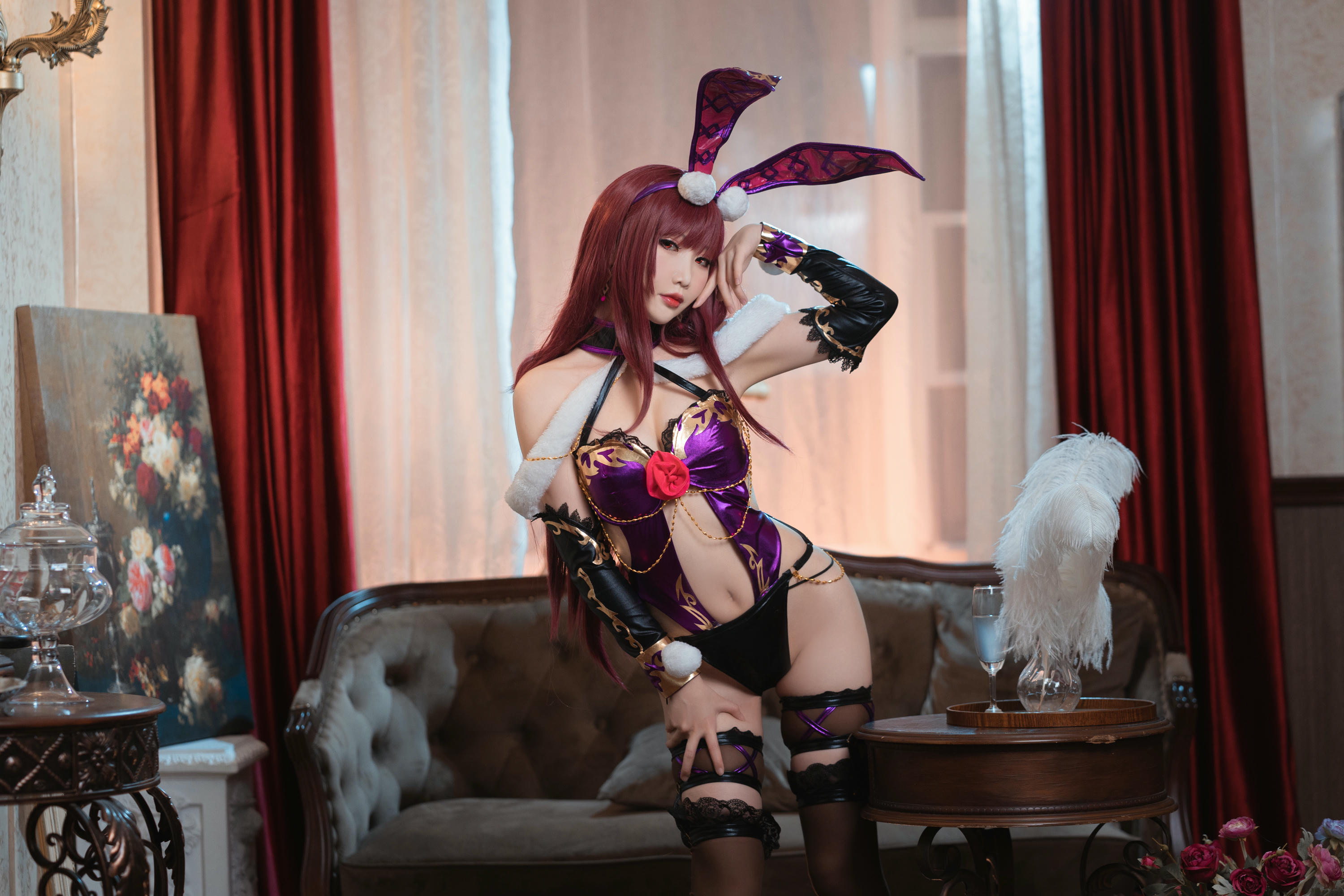 Coser面饼仙儿 NO.093 斯卡哈兔女郎 [26P-313MB]_第1集