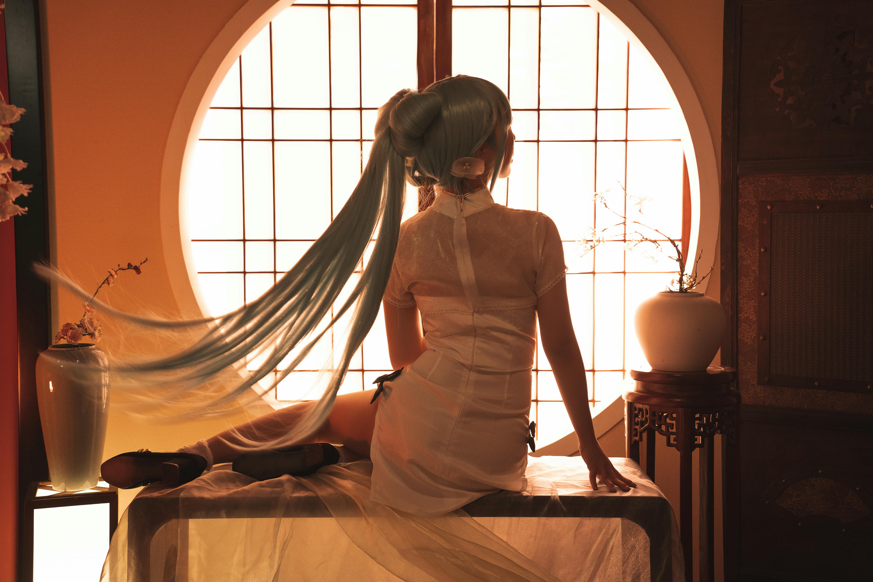 Coser面饼仙儿 NO.096 初音旗袍 [28P-514MB]_第1集