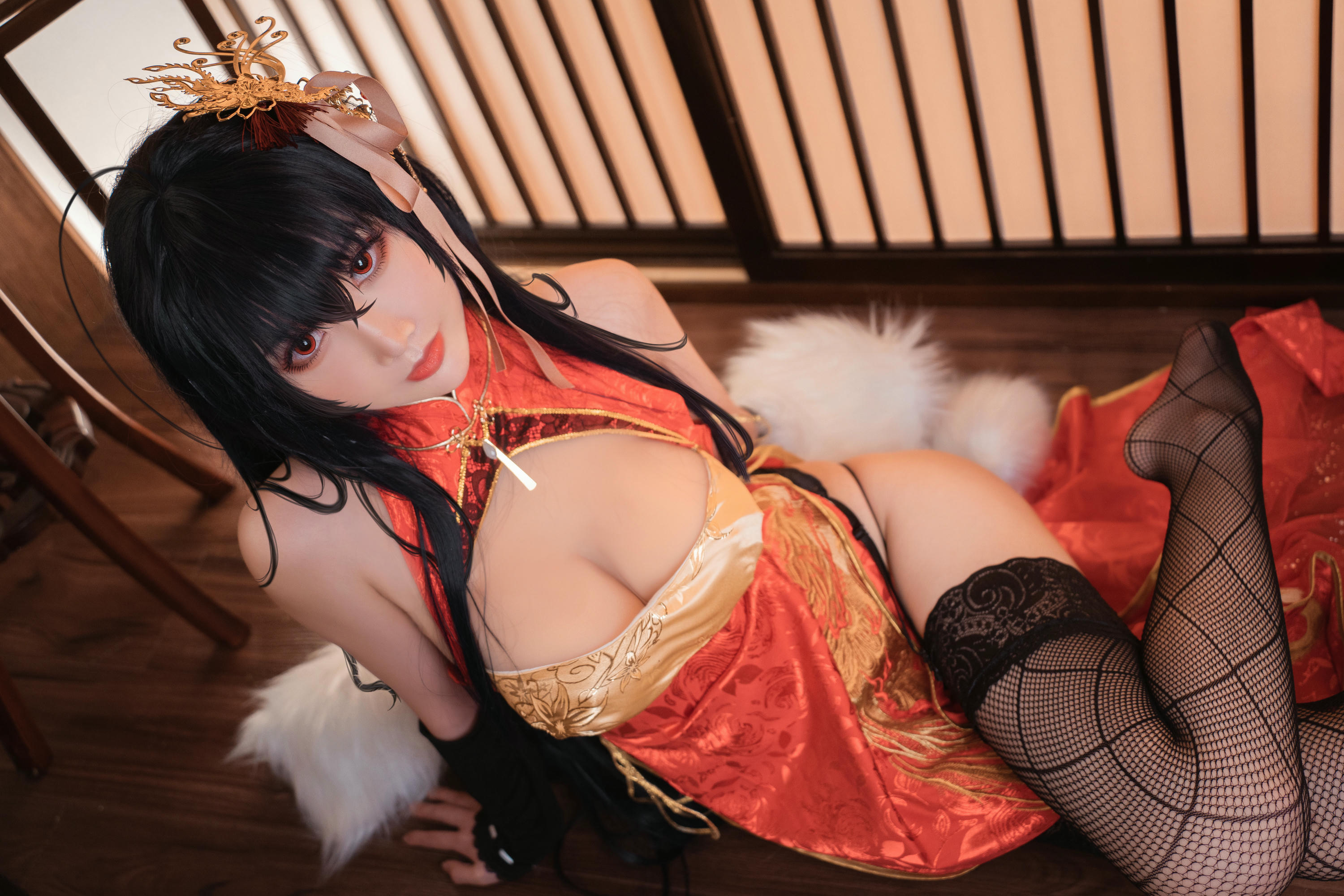 Coser面饼仙儿 NO.098 大凤旗袍 [30P-383MB]_第1集