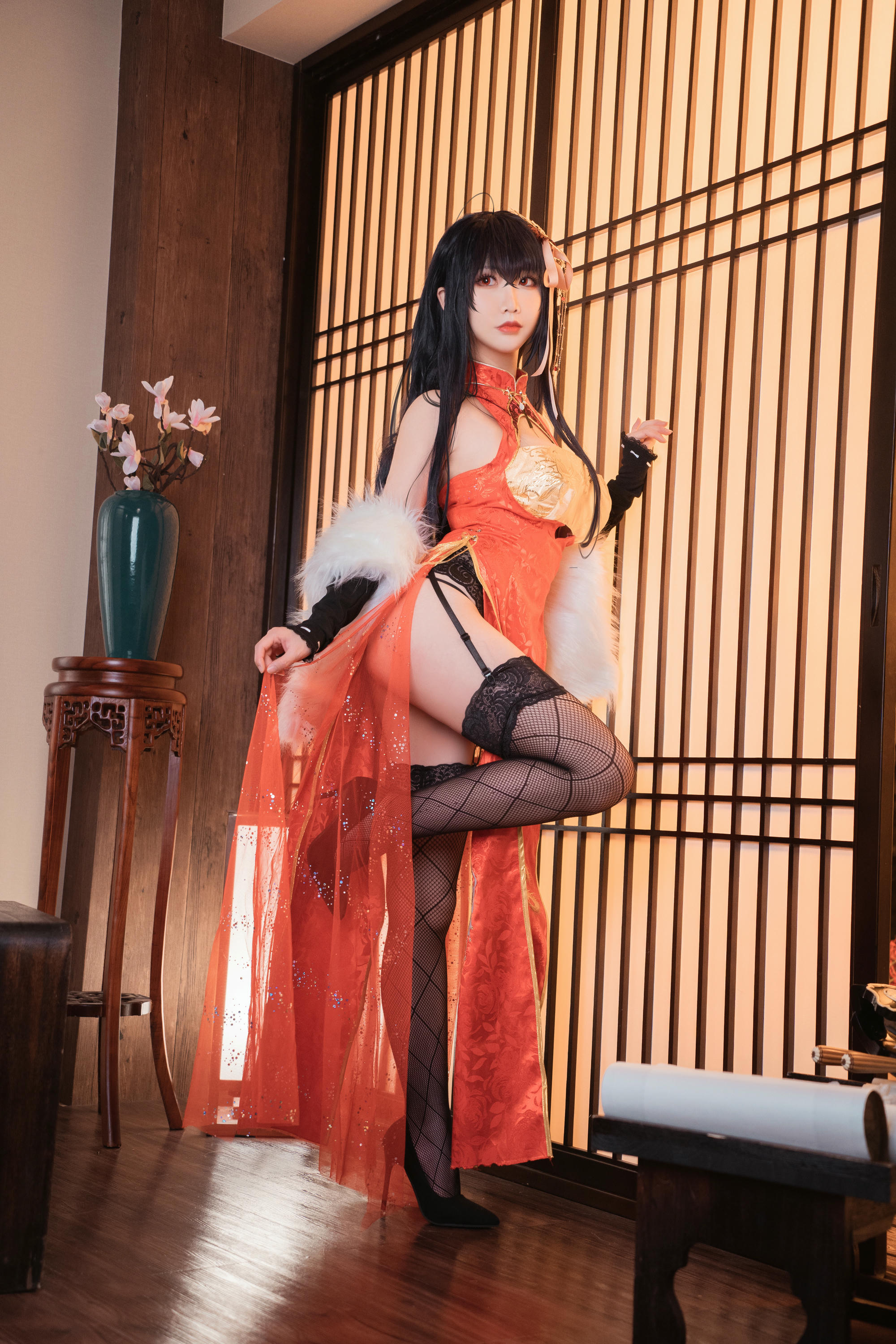 Coser面饼仙儿 NO.098 大凤旗袍 [30P-383MB]_第1集