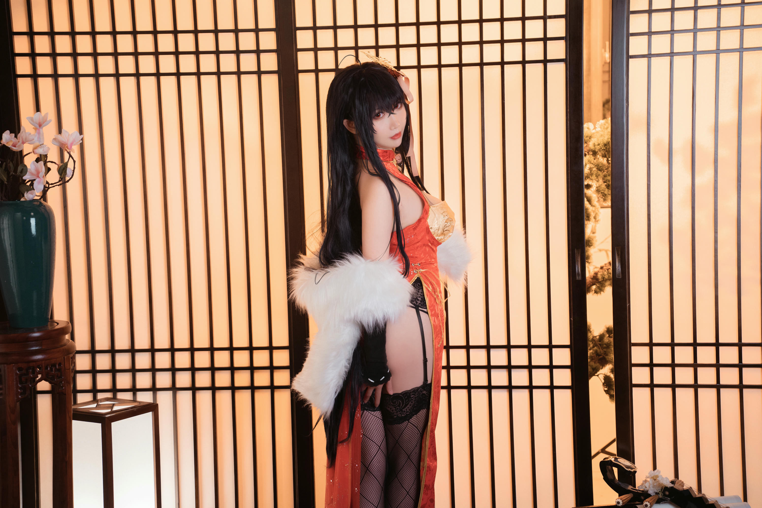 Coser面饼仙儿 NO.098 大凤旗袍 [30P-383MB]_第1集