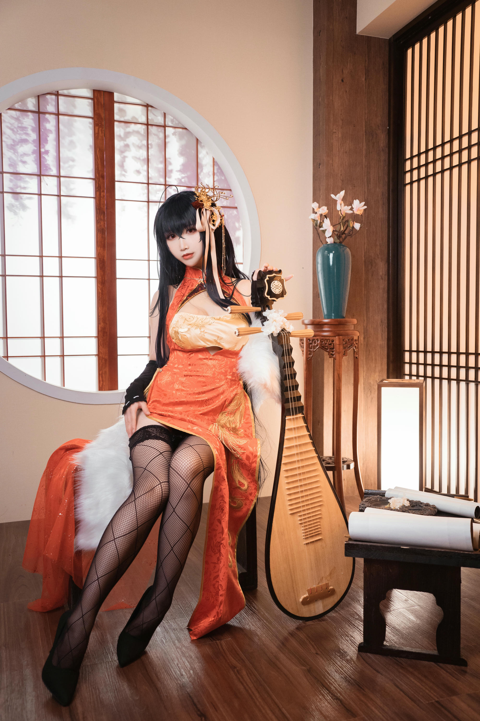 Coser面饼仙儿 NO.098 大凤旗袍 [30P-383MB]_第1集