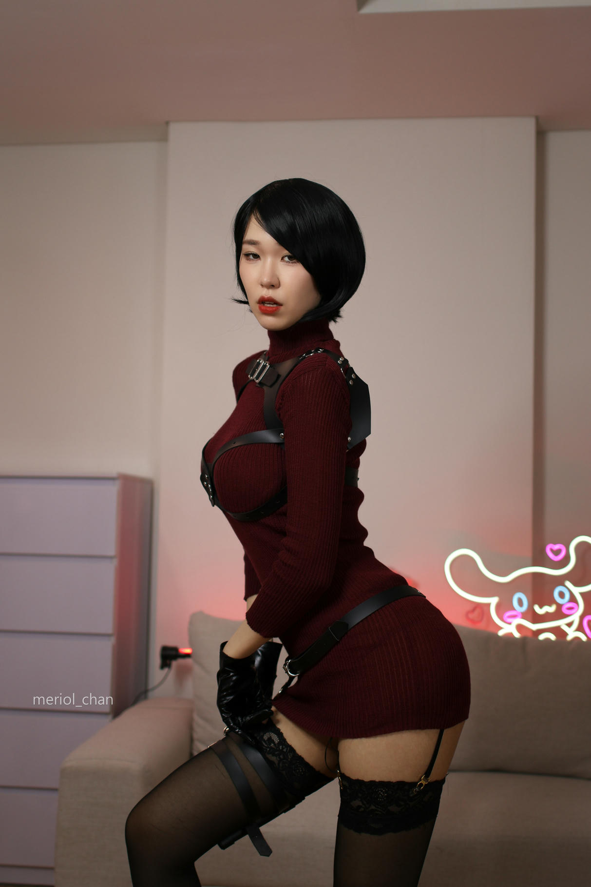 新加波网红美女-Meriol Chan NO.010 Resident Evil  Ada Wong [33P+4V-1.86GB]-Ada Wong Normal Ver_第1集