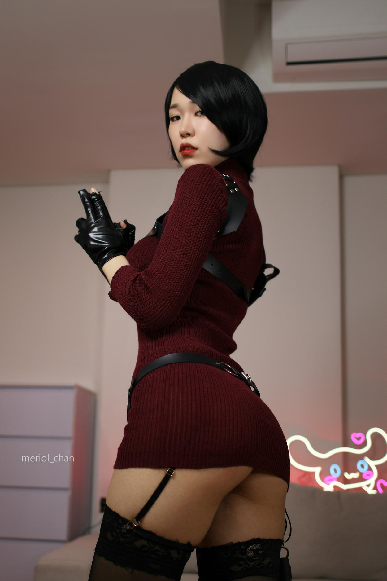 新加波网红美女-Meriol Chan NO.010 Resident Evil  Ada Wong [33P+4V-1.86GB]-Ada Wong Normal Ver_第1集