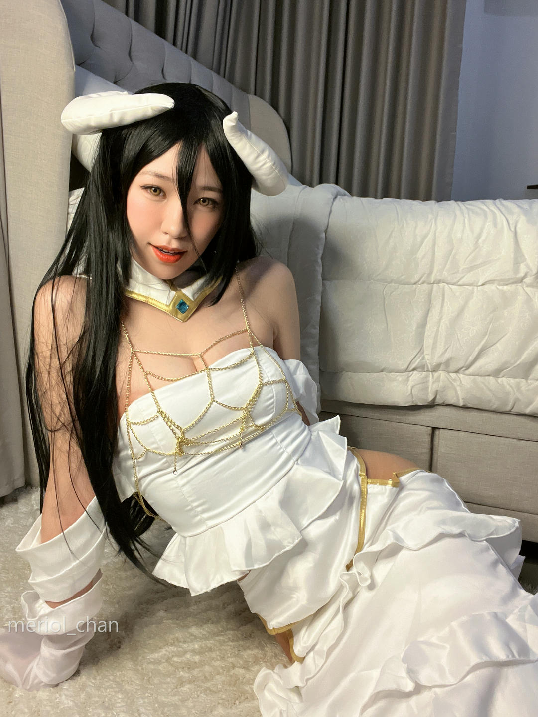 新加波网红美女-Meriol Chan NO.003 Albedo Cosplay  Overlord [74P+4V-944M ]_第1集