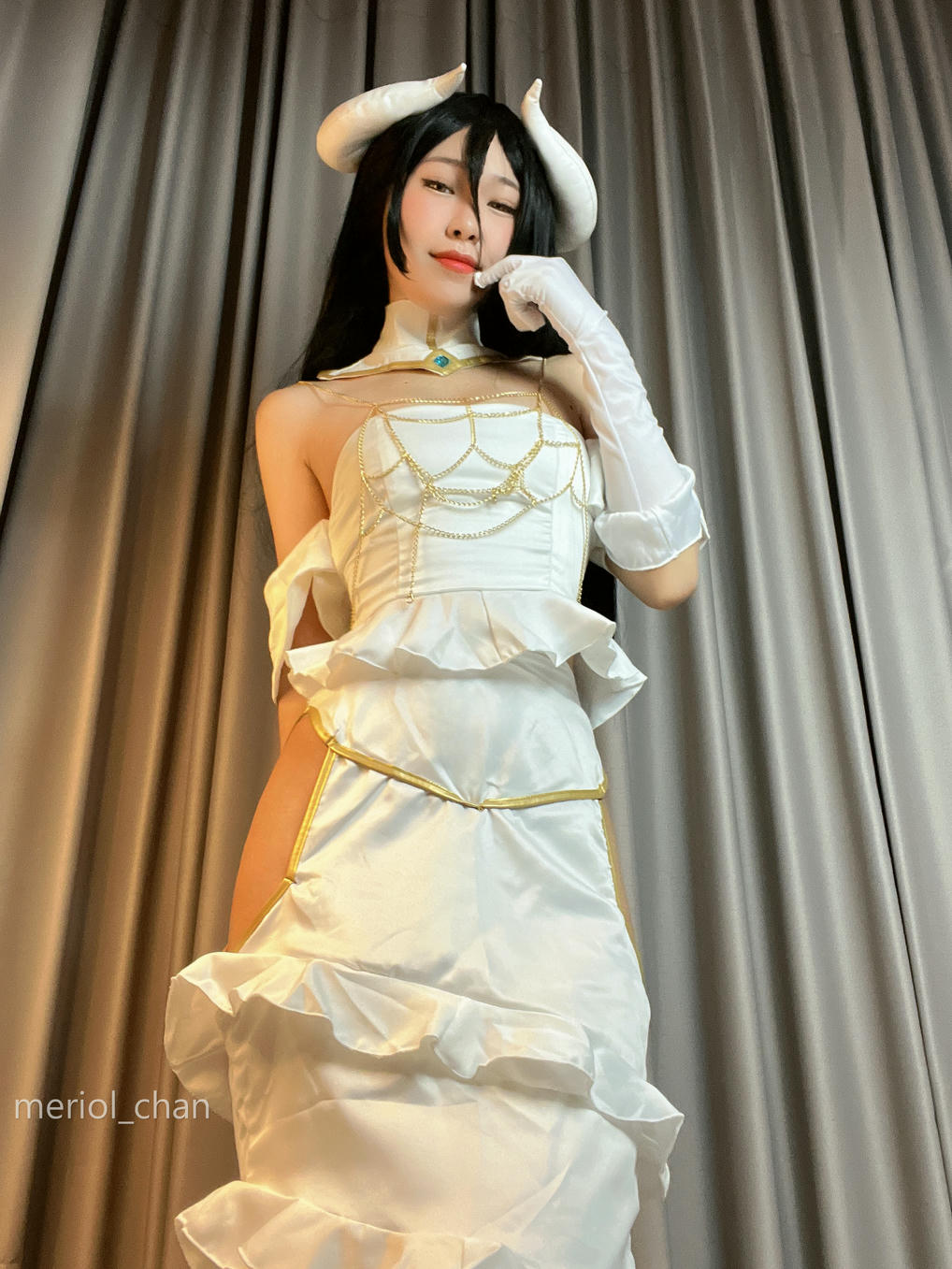 新加波网红美女-Meriol Chan NO.003 Albedo Cosplay  Overlord [74P+4V-944M ]_第1集