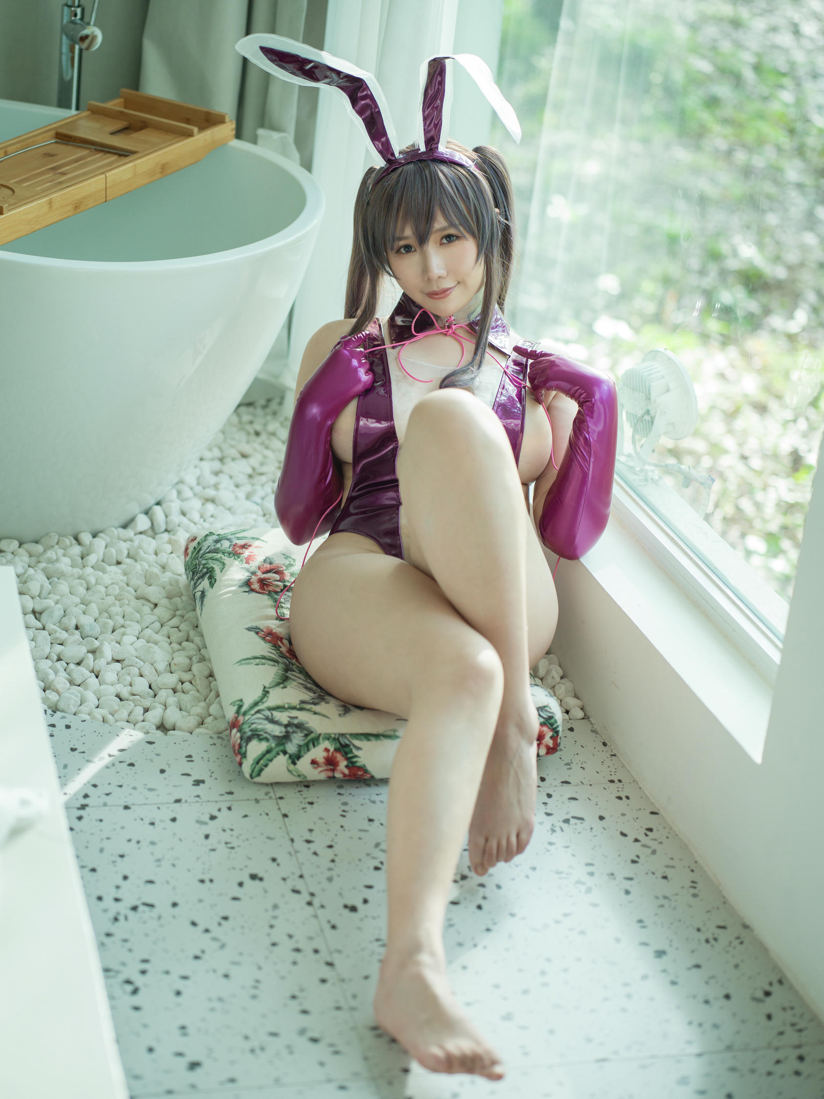 麻花酱 NO.036 粉紫合集 [80P3V-740MB]-紫色透明泳装-4500x_第1集