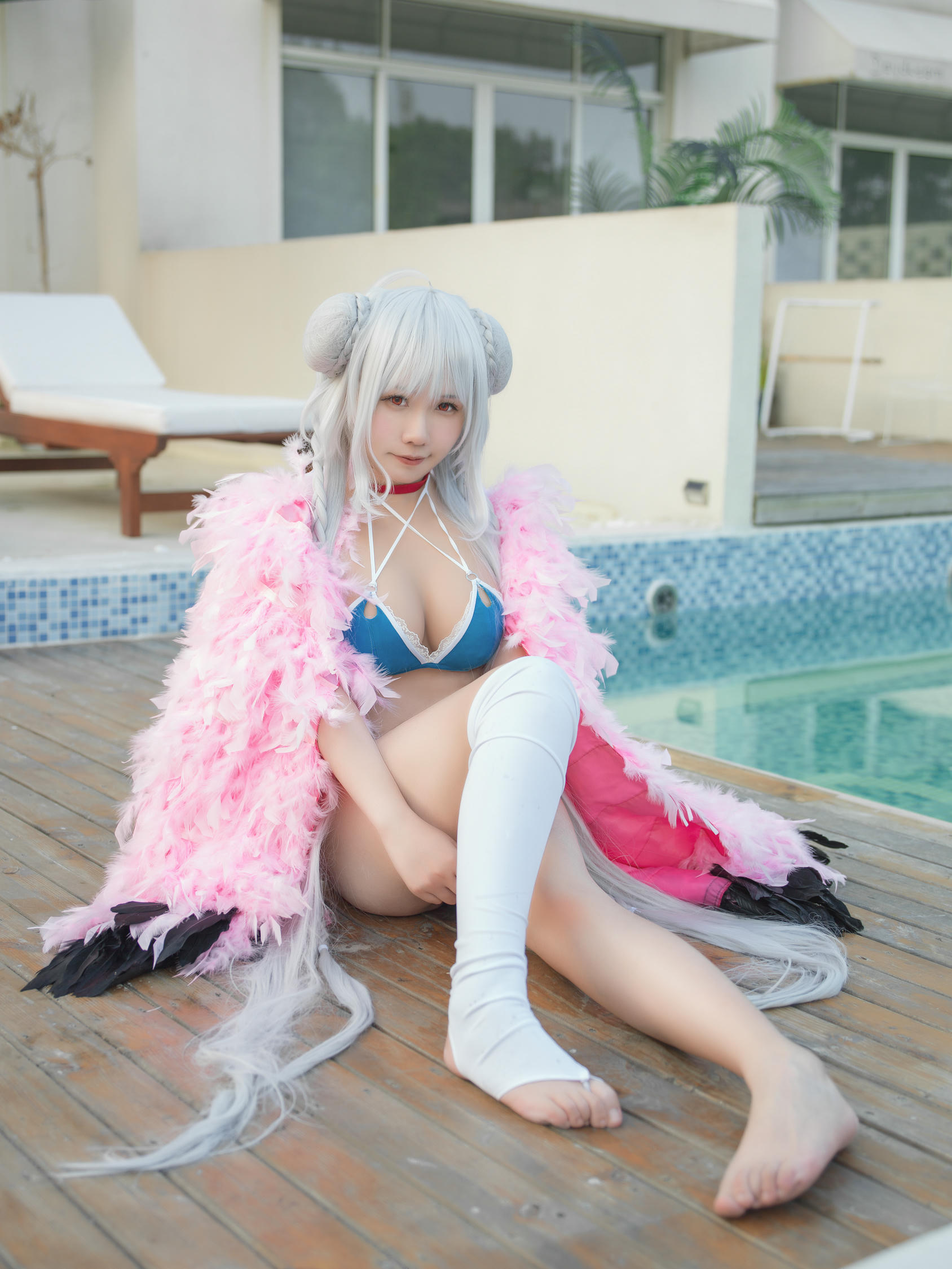 麻花酱 NO.092 可畏泳装+女仆[30P 306M]_第1集