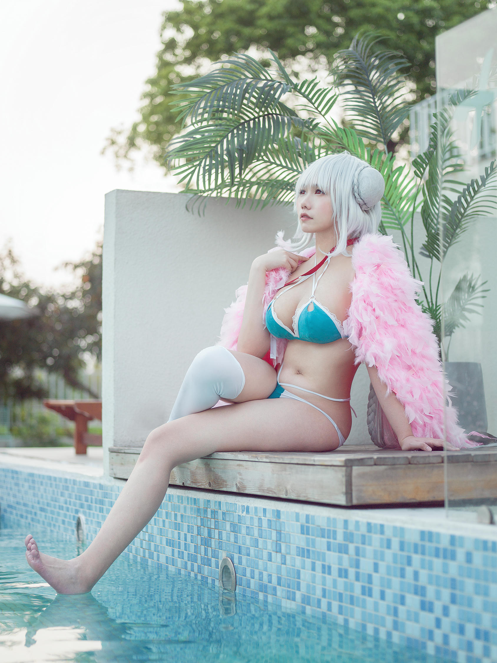 麻花酱 NO.092 可畏泳装+女仆[30P 306M]_第2集