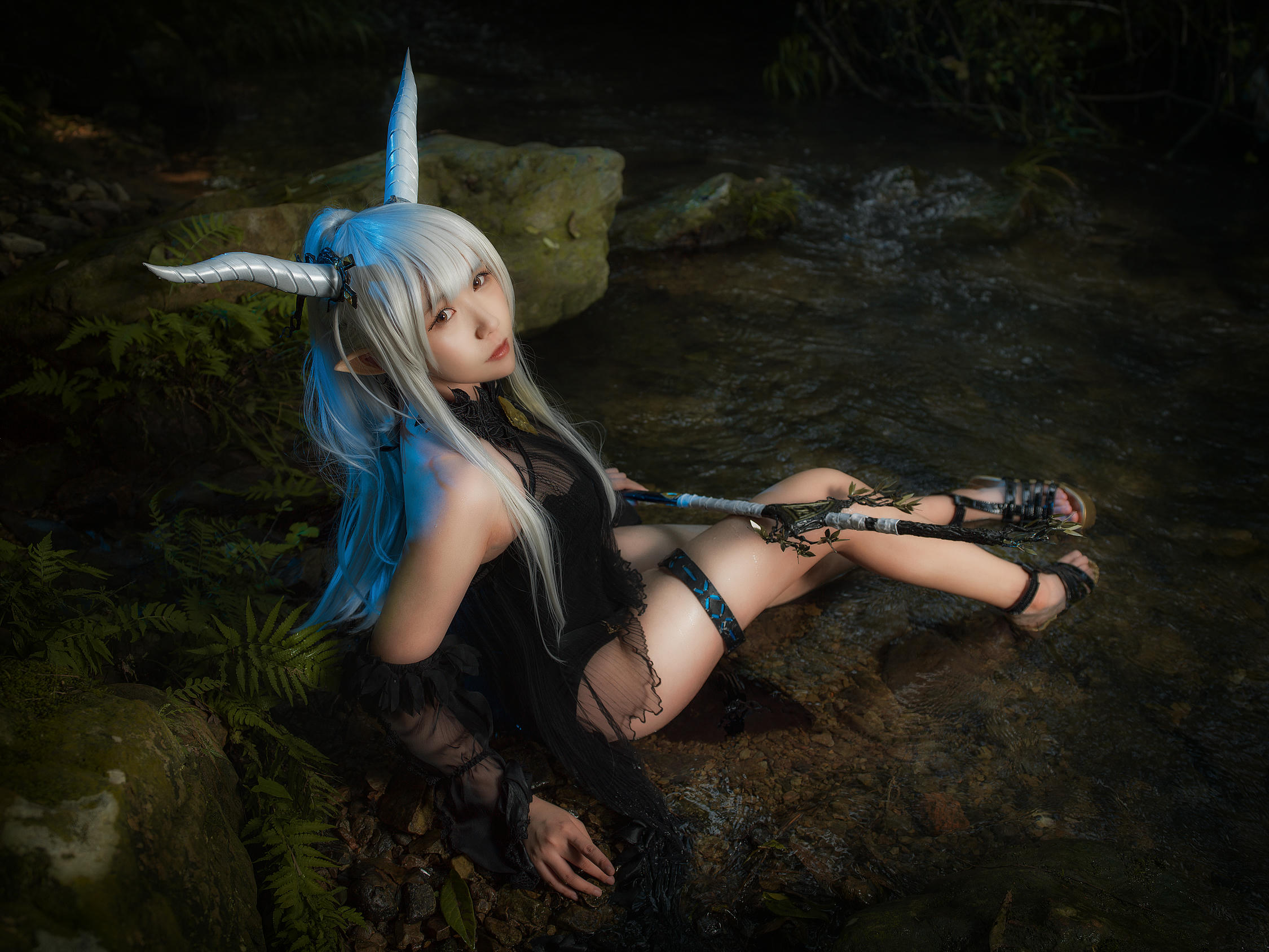 麻花酱 NO.094 明日方舟 闪灵泳装[20P 254.9M]_第1集