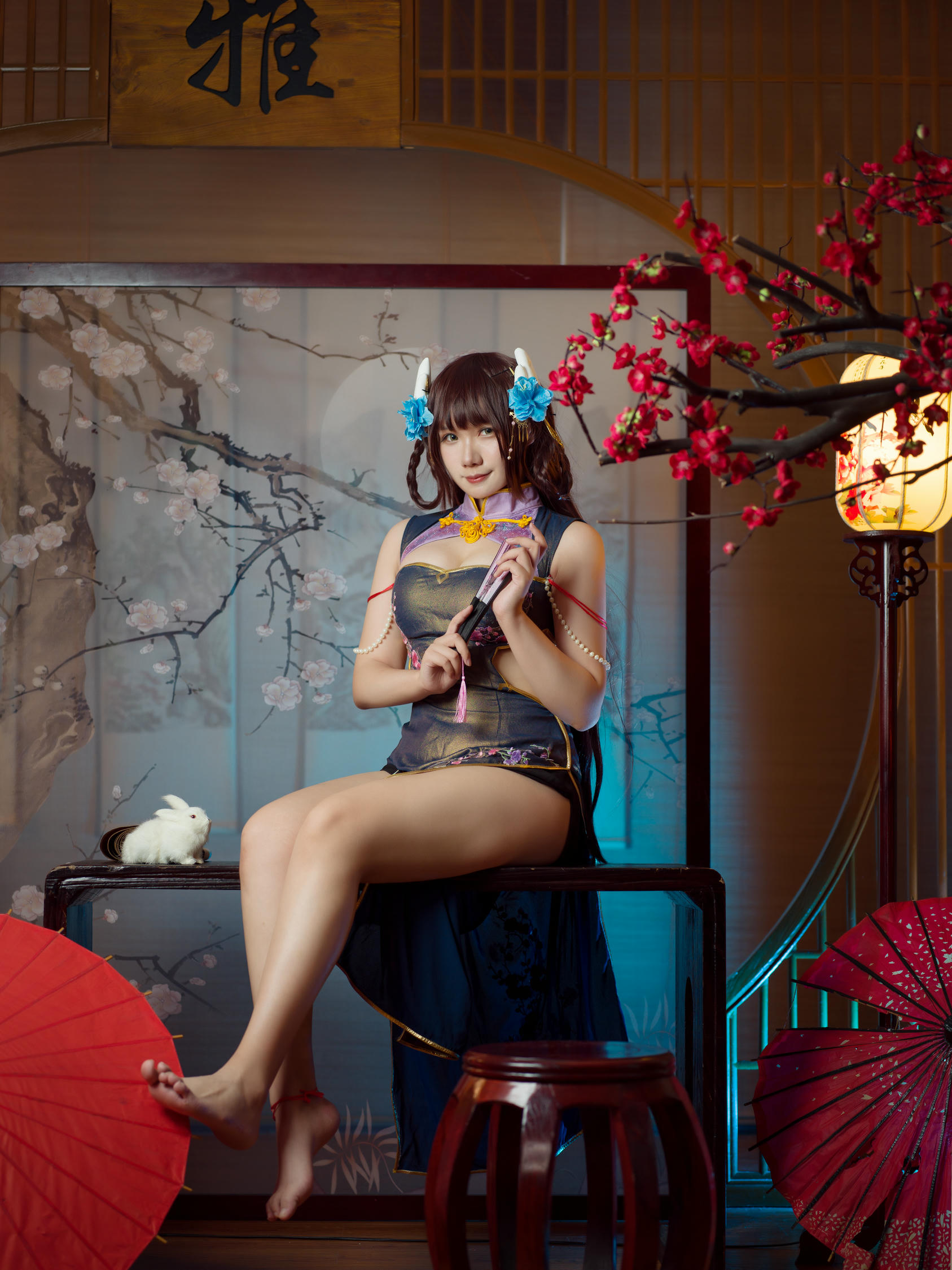 麻花酱 NO.095 比睿旗袍+泳装 [61P-446MB]-旗袍 [31P]_第1集