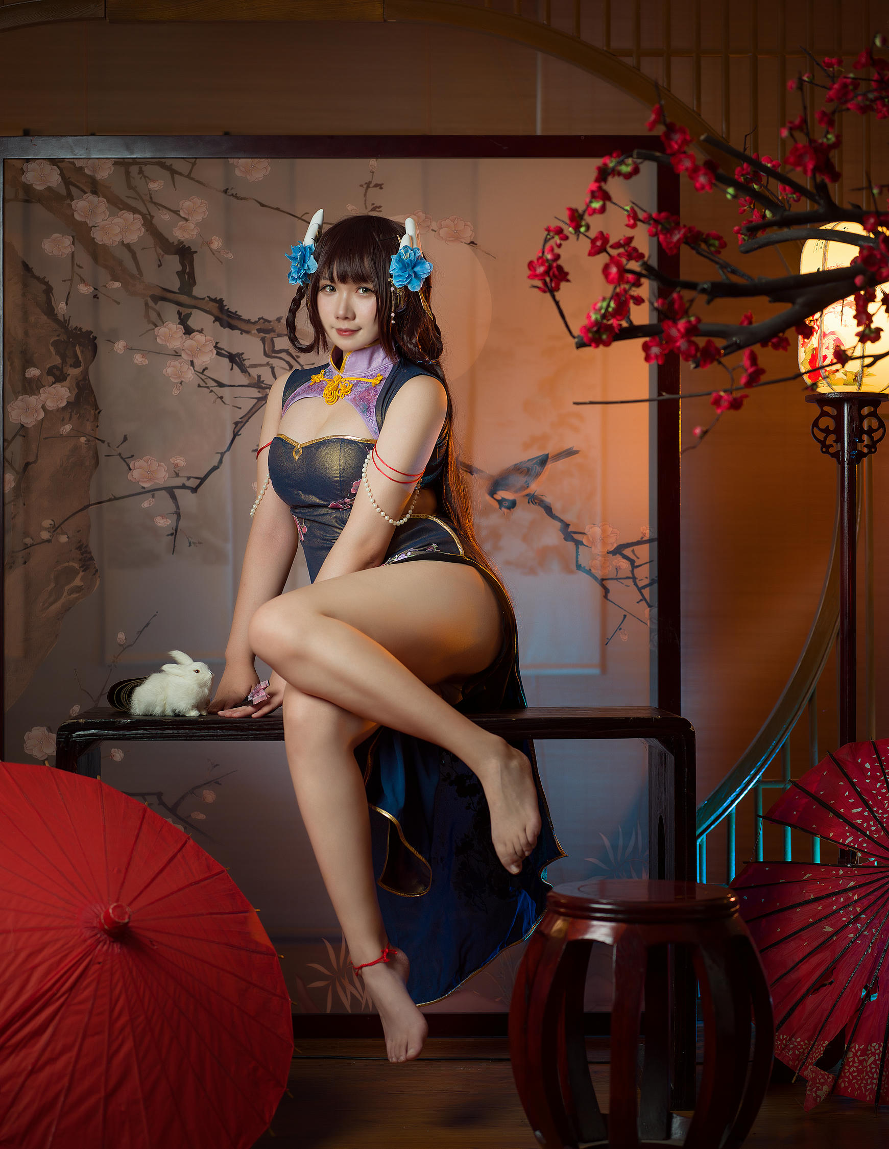 麻花酱 NO.095 比睿旗袍+泳装 [61P-446MB]-旗袍 [31P]_第1集