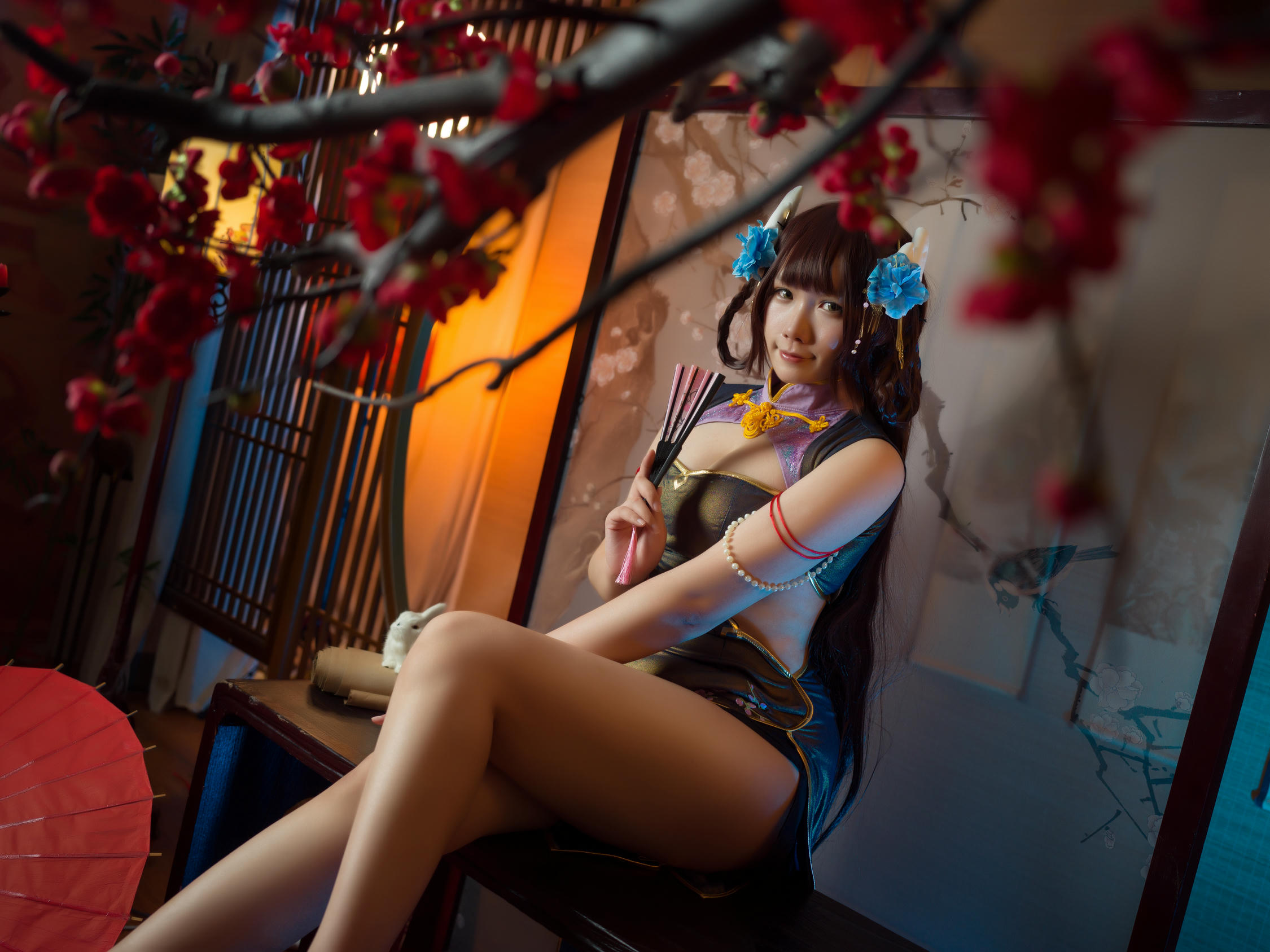 麻花酱 NO.095 比睿旗袍+泳装 [61P-446MB]-旗袍 [31P]_第1集