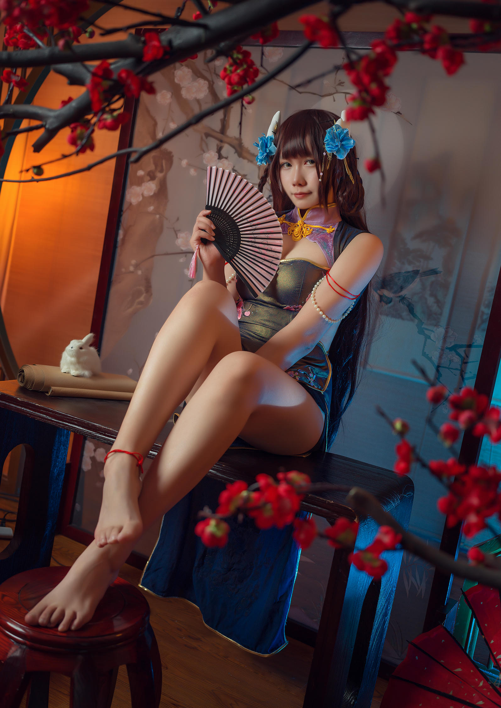 麻花酱 NO.095 比睿旗袍+泳装 [61P-446MB]-旗袍 [31P]_第1集