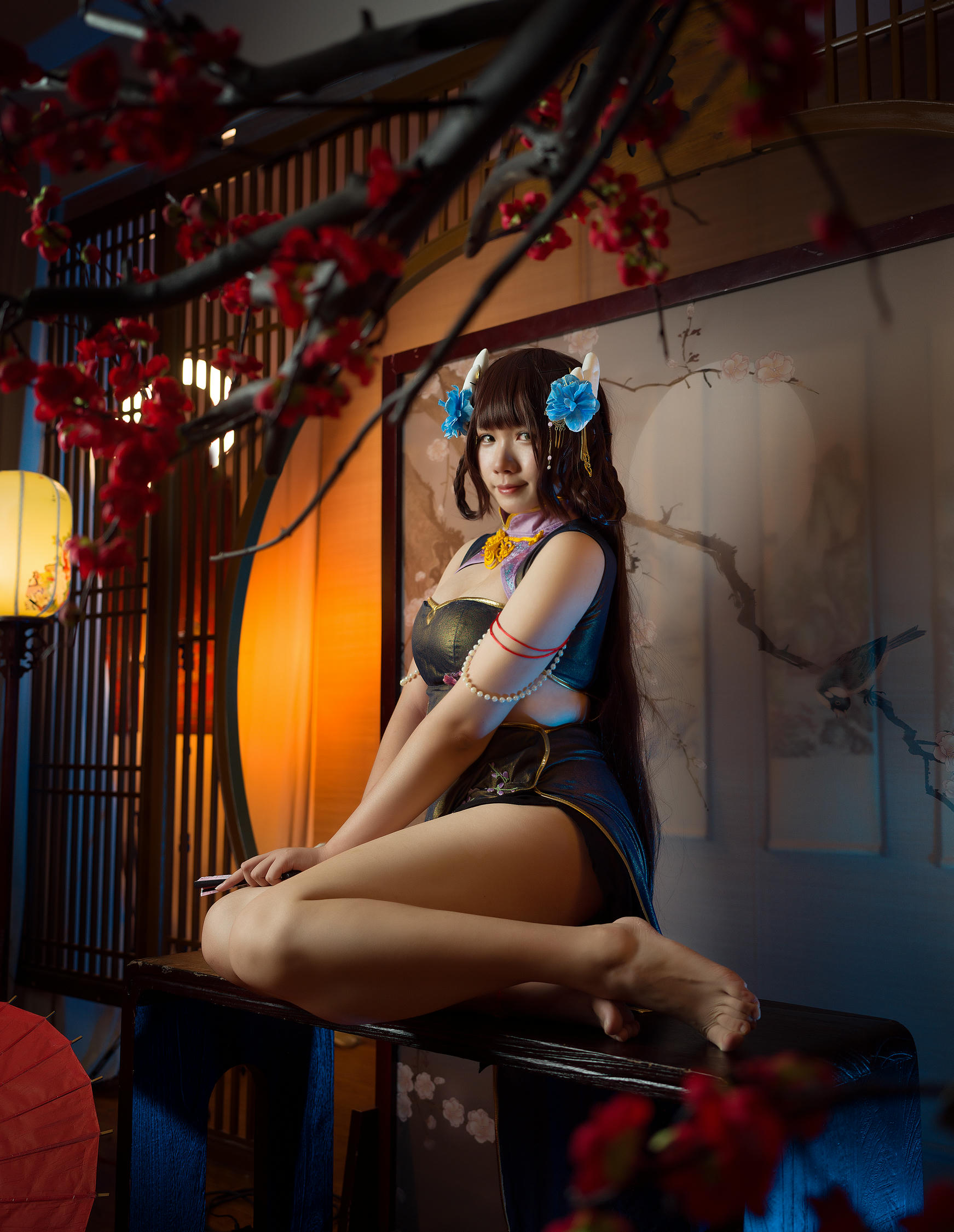 麻花酱 NO.095 比睿旗袍+泳装 [61P-446MB]-旗袍 [31P]_第1集