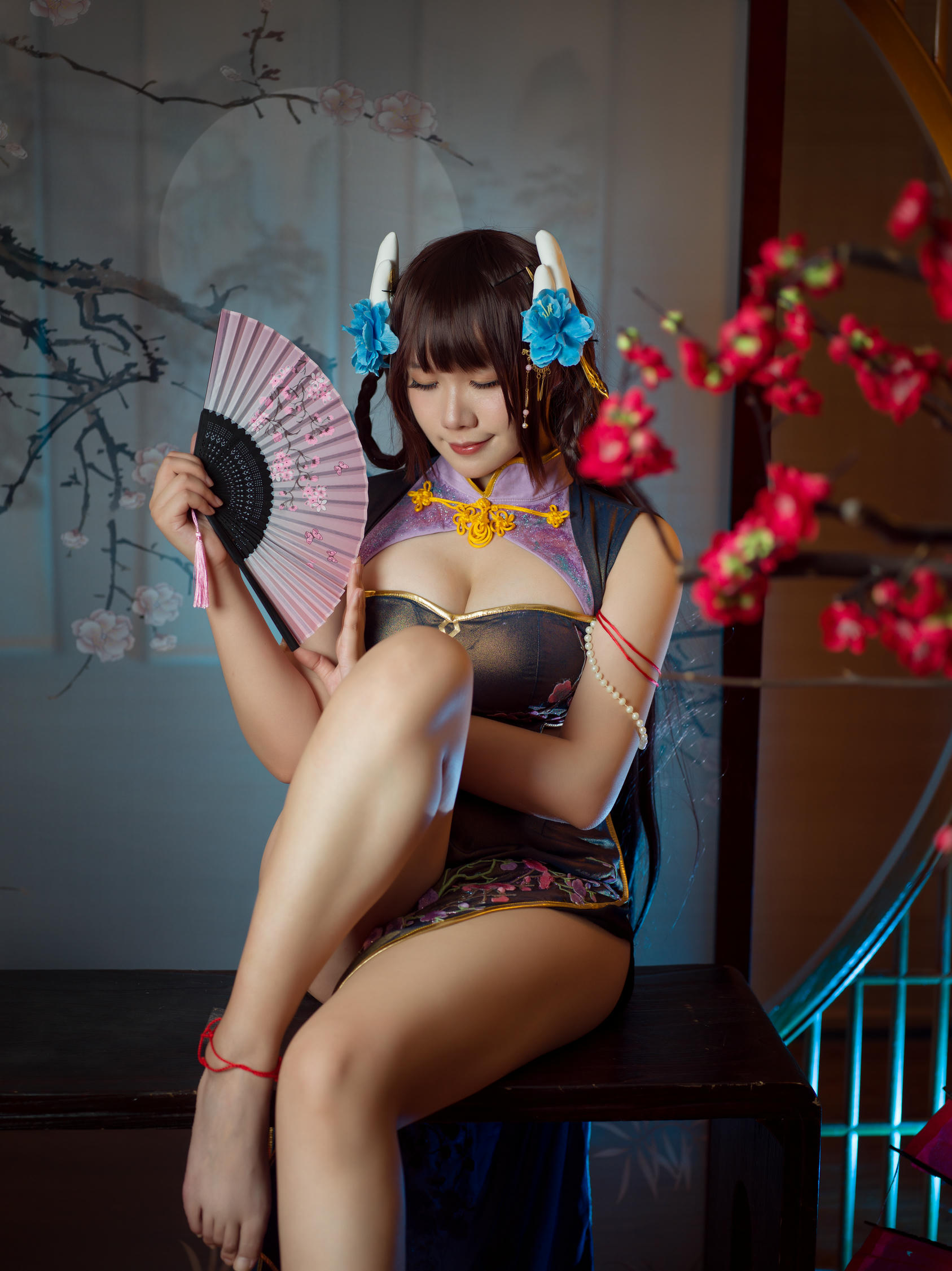 麻花酱 NO.095 比睿旗袍+泳装 [61P-446MB]-旗袍 [31P]_第2集