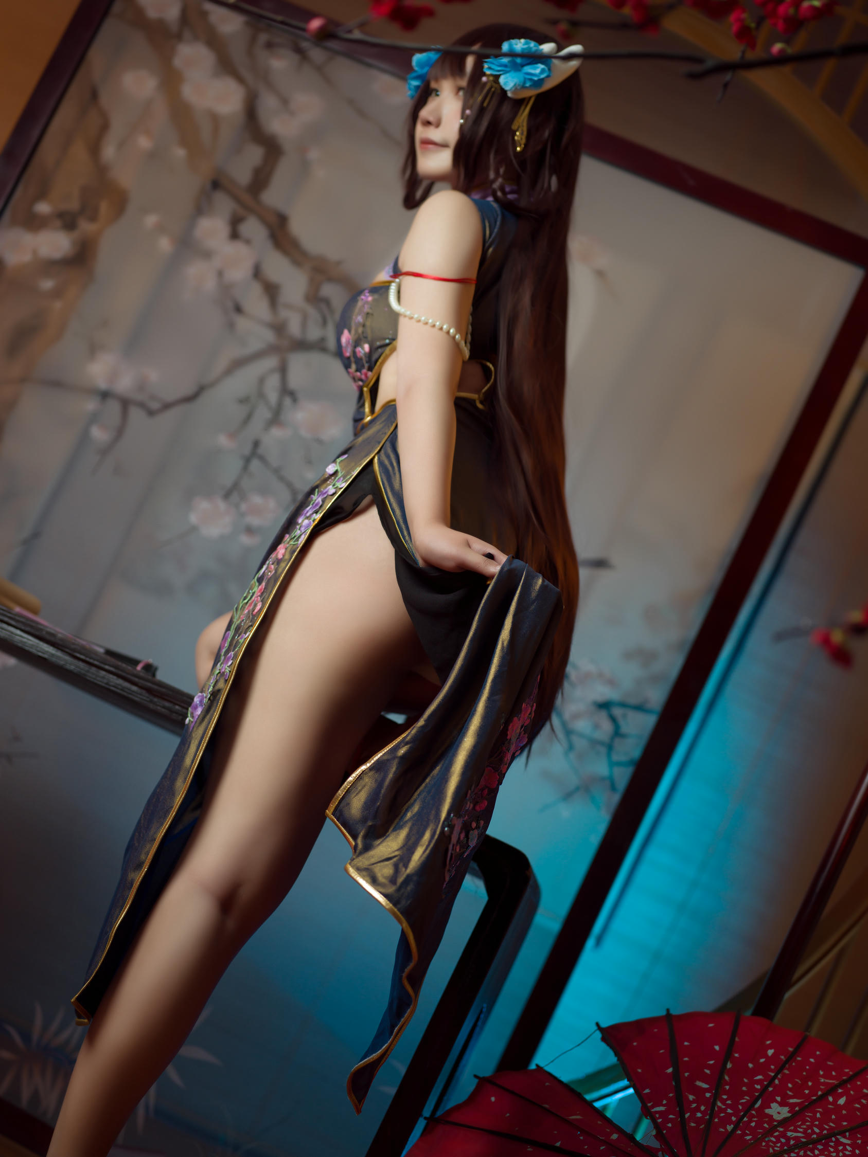 麻花酱 NO.095 比睿旗袍+泳装 [61P-446MB]-旗袍 [31P]_第1集