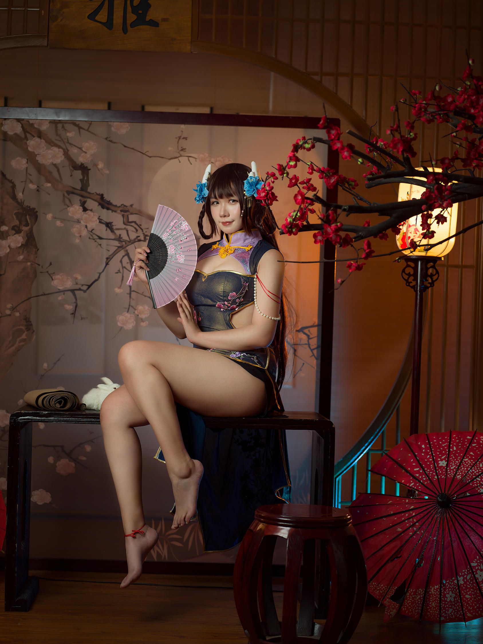 麻花酱 NO.095 比睿旗袍+泳装 [61P-446MB]-旗袍 [31P]_第1集