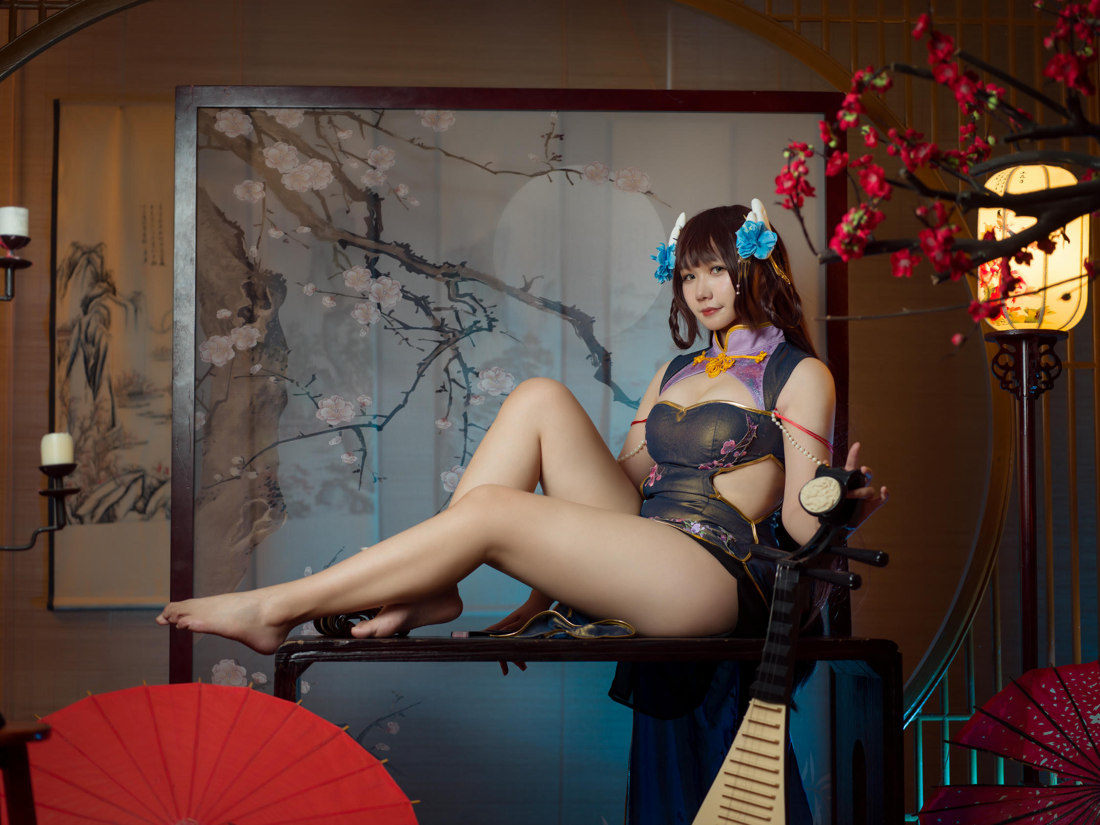 麻花酱 NO.095 比睿旗袍+泳装 [61P-446MB]-旗袍 [31P]_第1集