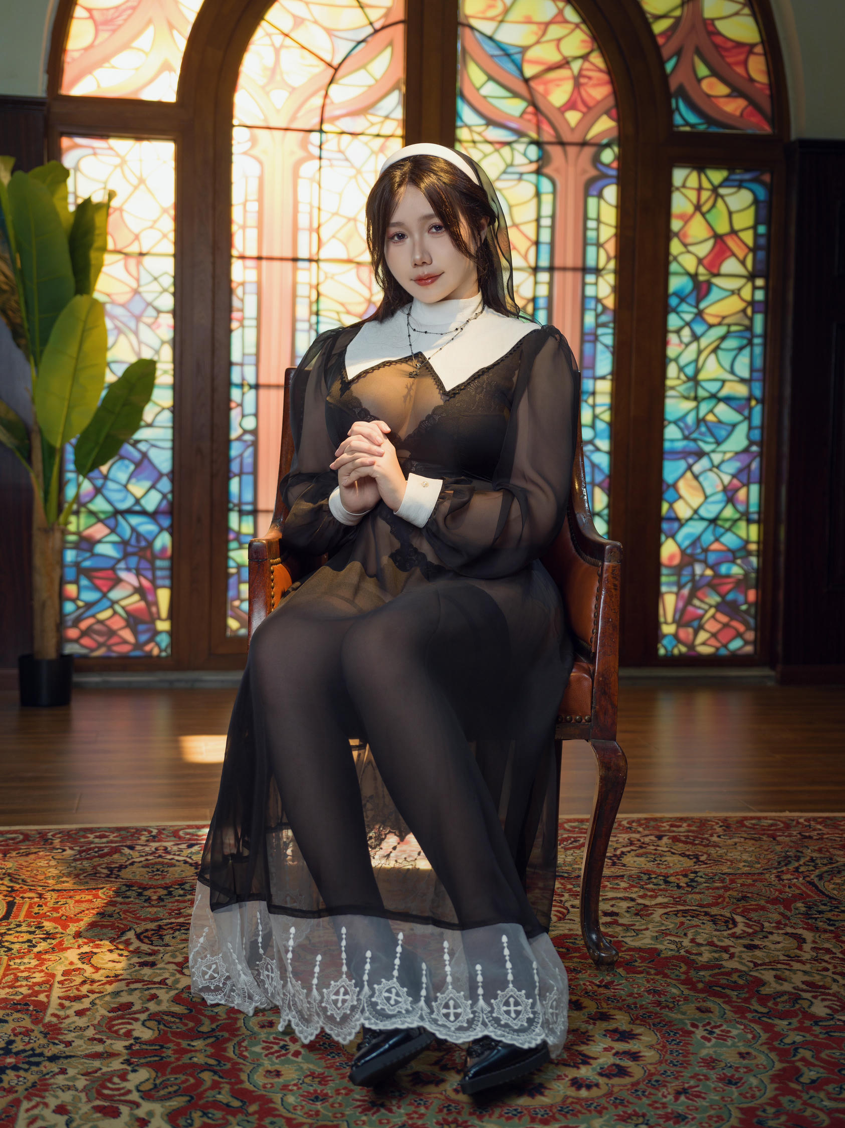 麻花酱 NO.084 修女 [129P4V-2.00GB]_第1集