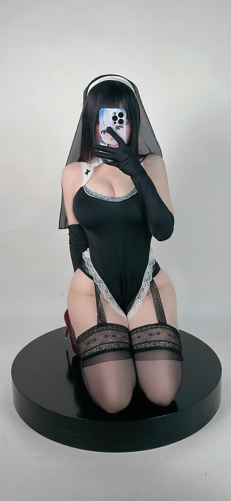 miko酱ww NO.068 23年06月订阅[211P-370.4M]-黑丝修女 [17P]_第1集