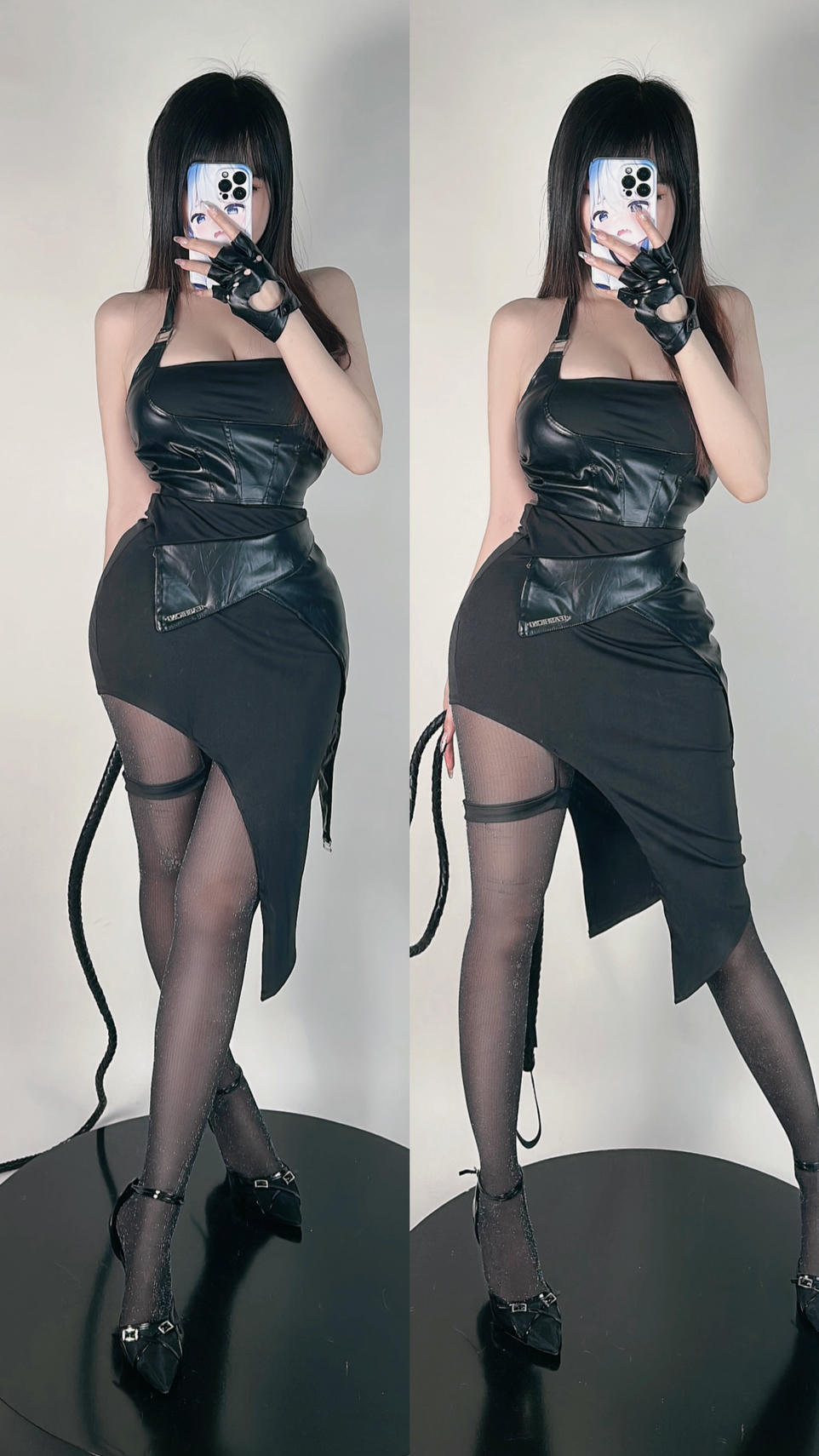 miko酱ww NO.068 23年06月订阅[211P-370.4M]-黑丝皮鞭 [17P]_第1集